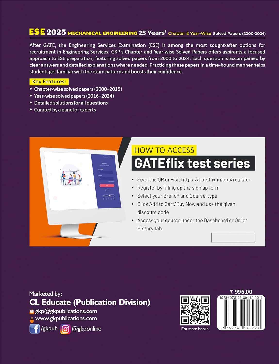 UPSC-ESE 2025: Mechanical Engineering Solved Papers - 25 Years Chapter/Year Wise Solved Papers (2000–2024) | Perfect for GATE-ME, State Engg. Services, UPPSC-AE & Similar