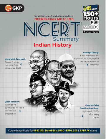 UPSC NCERT 2025 : Indian History (Class 6 to 12) for Civil Services & State PSC Exams | Chapter-Wise Practice Questions