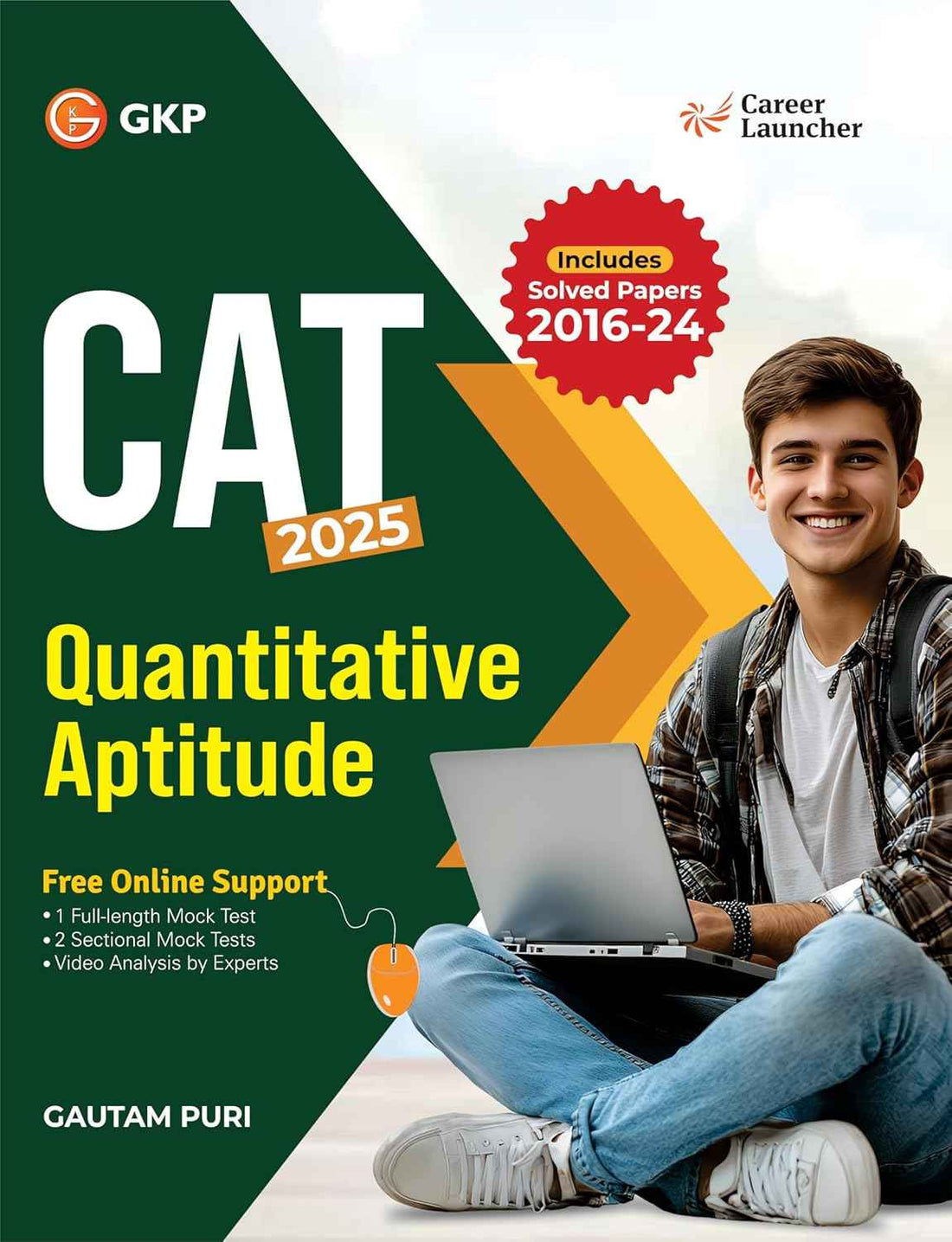 CAT 2025 : Quantitative Aptitude (QA) Study Guide | Includes Solved CAT Papers (2016-2024) & 5 Sectional Mocks