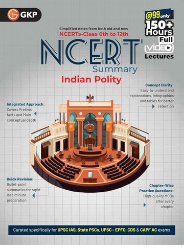 UPSC NCERT 2025 : Indian Polity (Class 6 to 12) for Civil Services & State PSC Exams | Chapter-Wise Practice Questions