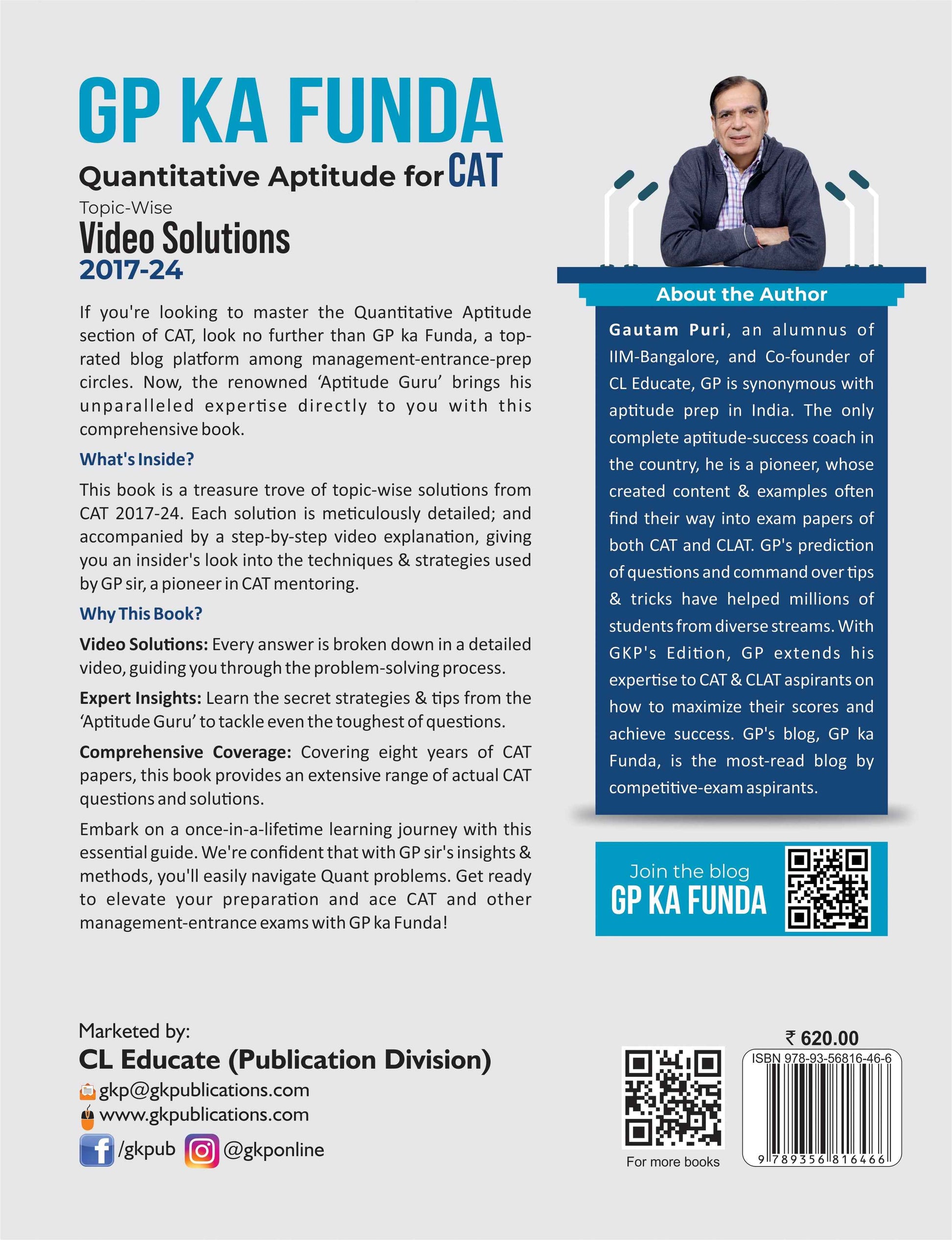 GP Ka Funda Quantitative Aptitude for CAT | Topic-wise Video Solutions 2017-24 for 500+ Questions | By Gautam Puri (IIM Bangalore)
