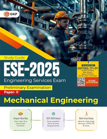 UPSC ESE 2025 Mechanical Engineering Guide| Prelims & Main| Solved papers from 2017 to 2024| Complete Syllabus Coverage with Practice MCQs