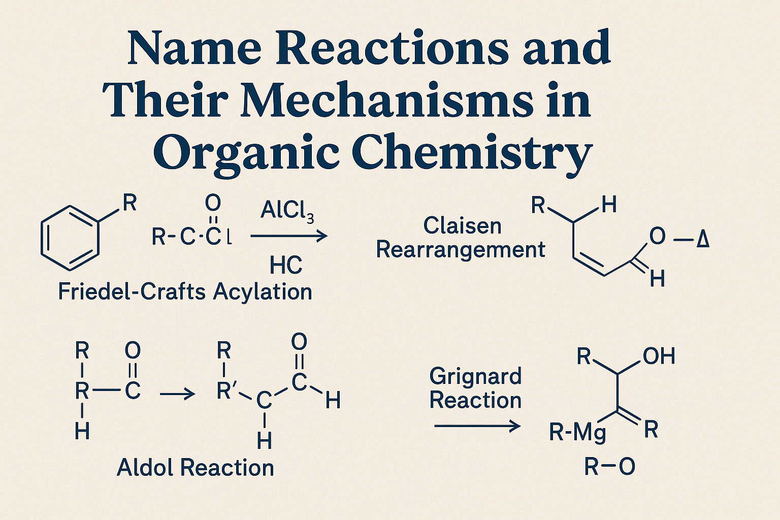 Name Reactions and Their Mechanisms in Organic Chemistry