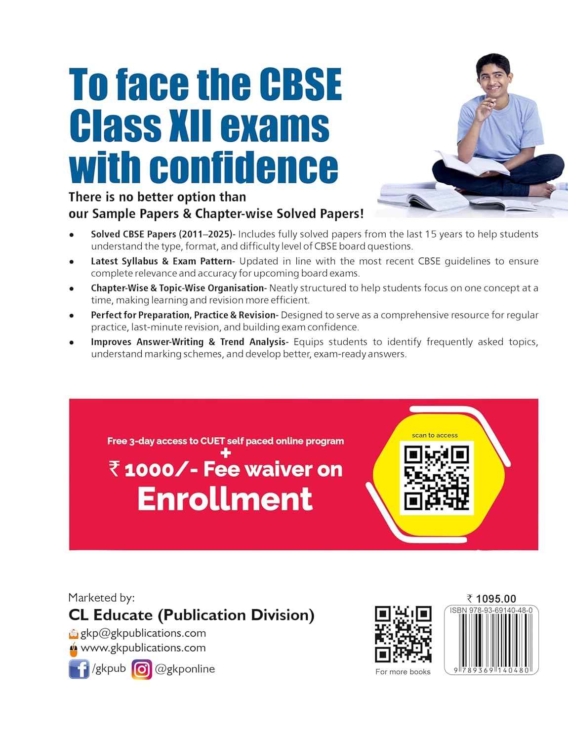 CBSE Class XII 2026 : Chapter and Topic-wise Solved Papers 2011 - 2025 : PCBE (Physics, Chemistry, Biology & English Core) by Career Launcher