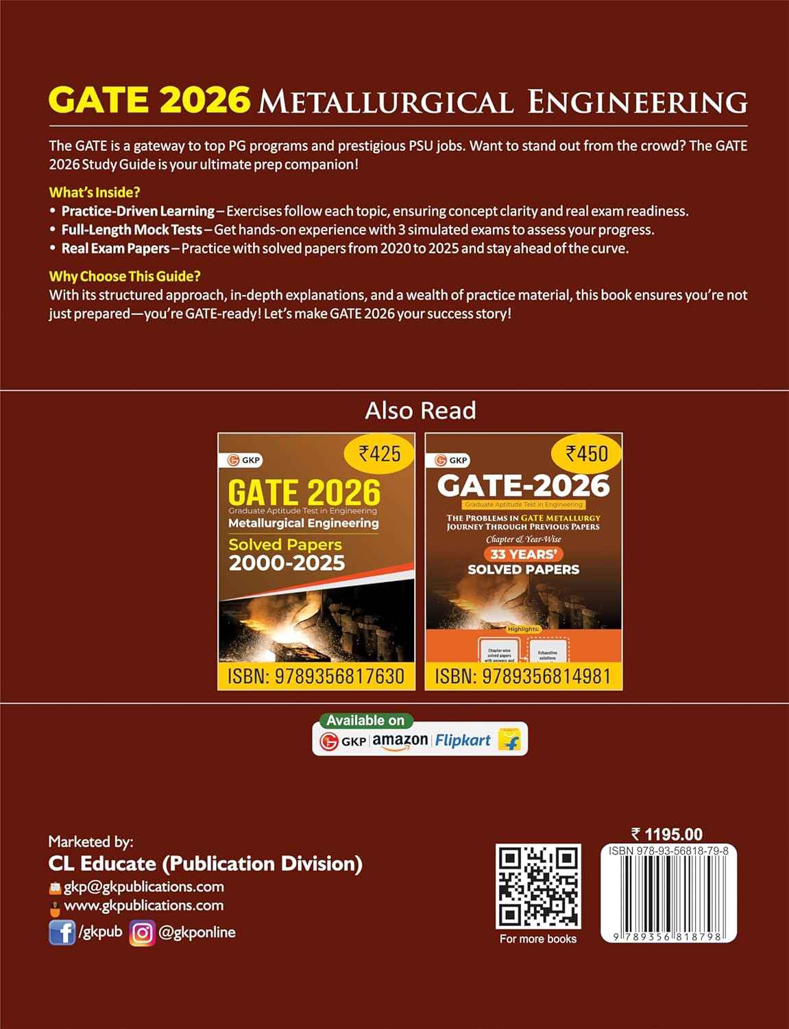 GATE 2026 : Metallurgical Engineering - Guide