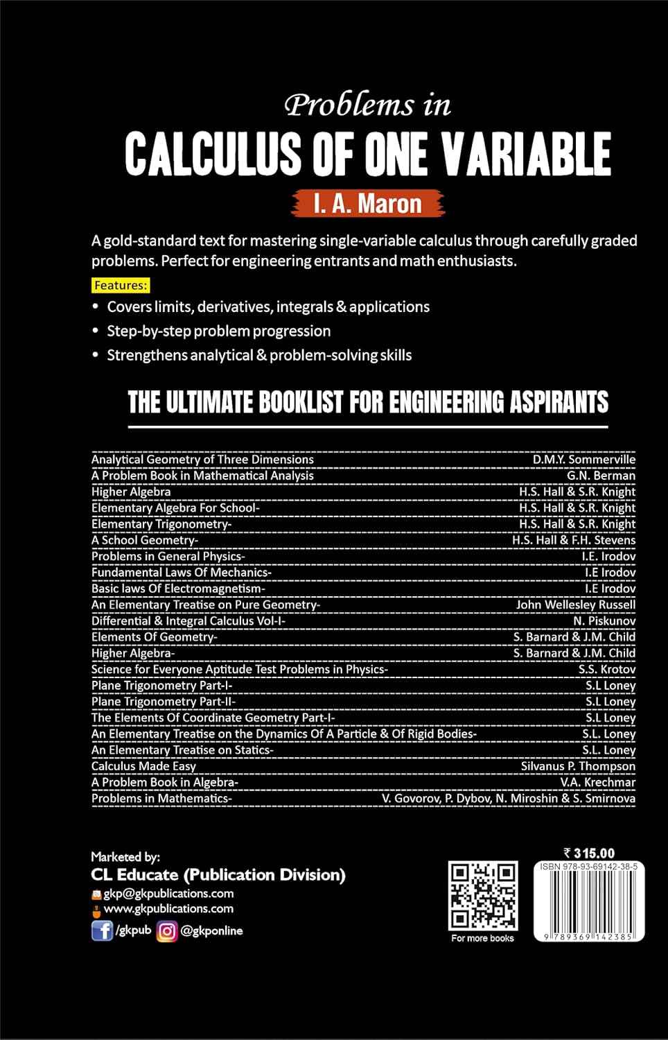 GKP Problems in Calculus of One Variable