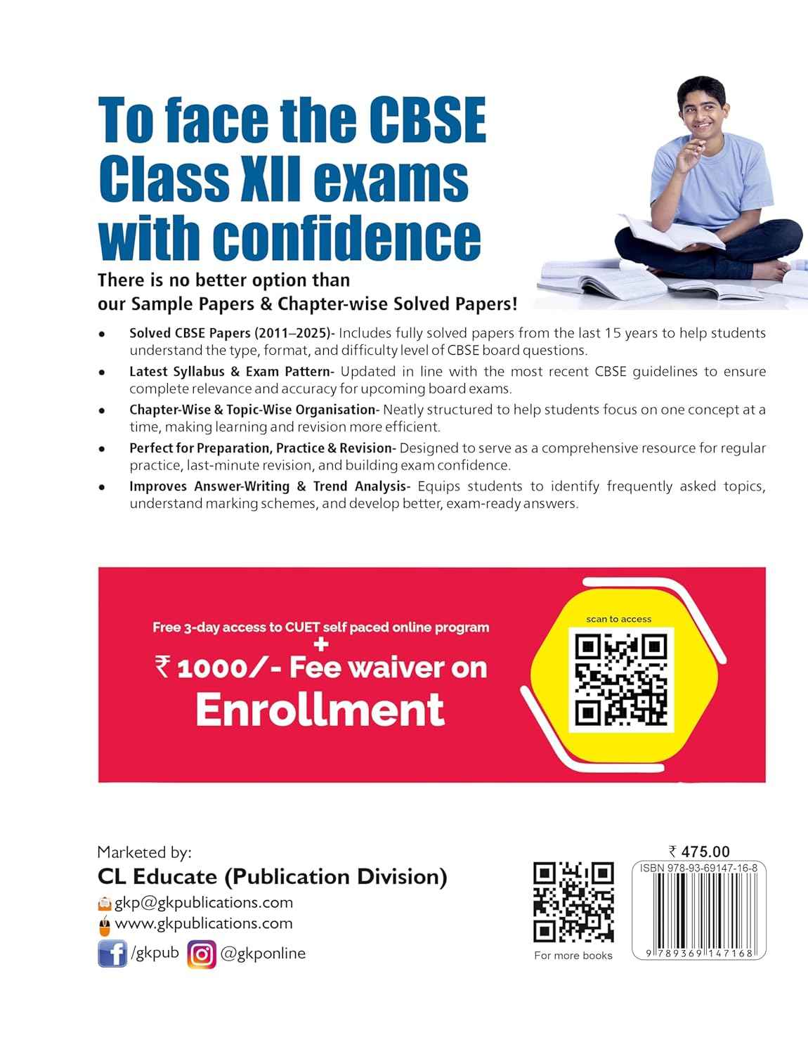 GKP CBSE Class XII 2026 : Chapter and Topic-wise Solved Papers 2011 - 2025 : Physics (All Sets - Delhi & All India) by Career Launcher