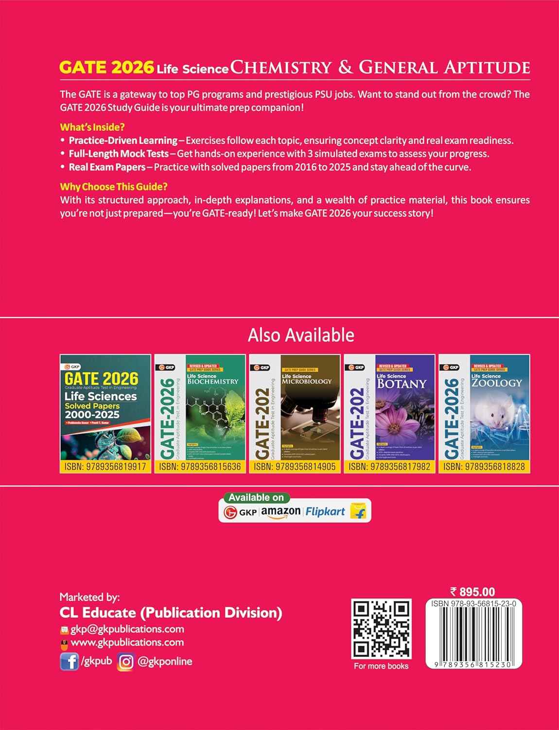 GATE 2026: Chemistry & General Aptitude (Life Science) Study Guide | By Er. Preeti T. Kumar & Dr. Prabhanshu Kumar | Includes 2700+ Objective Questions | Solved Papers 2016-2025 | 3 Full-Length Mock Test | GATE Prep Guide