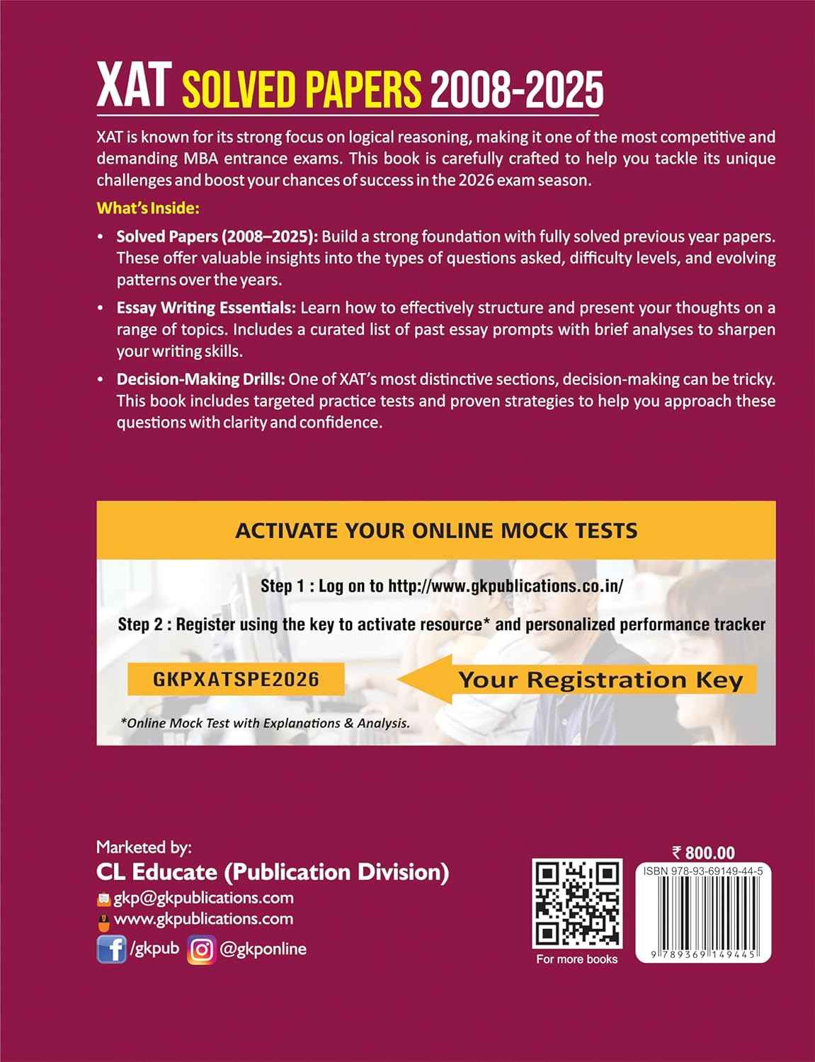 XAT 2026: Previous Year Solved Papers 2008-2025 | Includes Decision-Making Drills | MBA/PGDM Entrance Exam | Xavier Aptitude Test Exam | By Gautam Puri