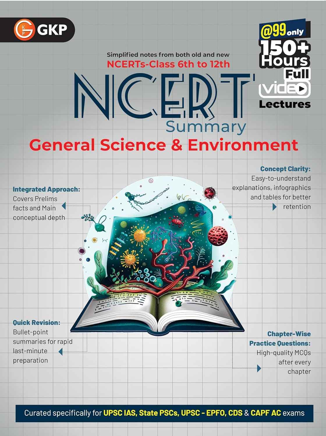 UPSC NCERT 2025 : General Science & Environment (Class 6 to 12) for Civil Services & State PSC Exams | Chapter-Wise Practice Questions