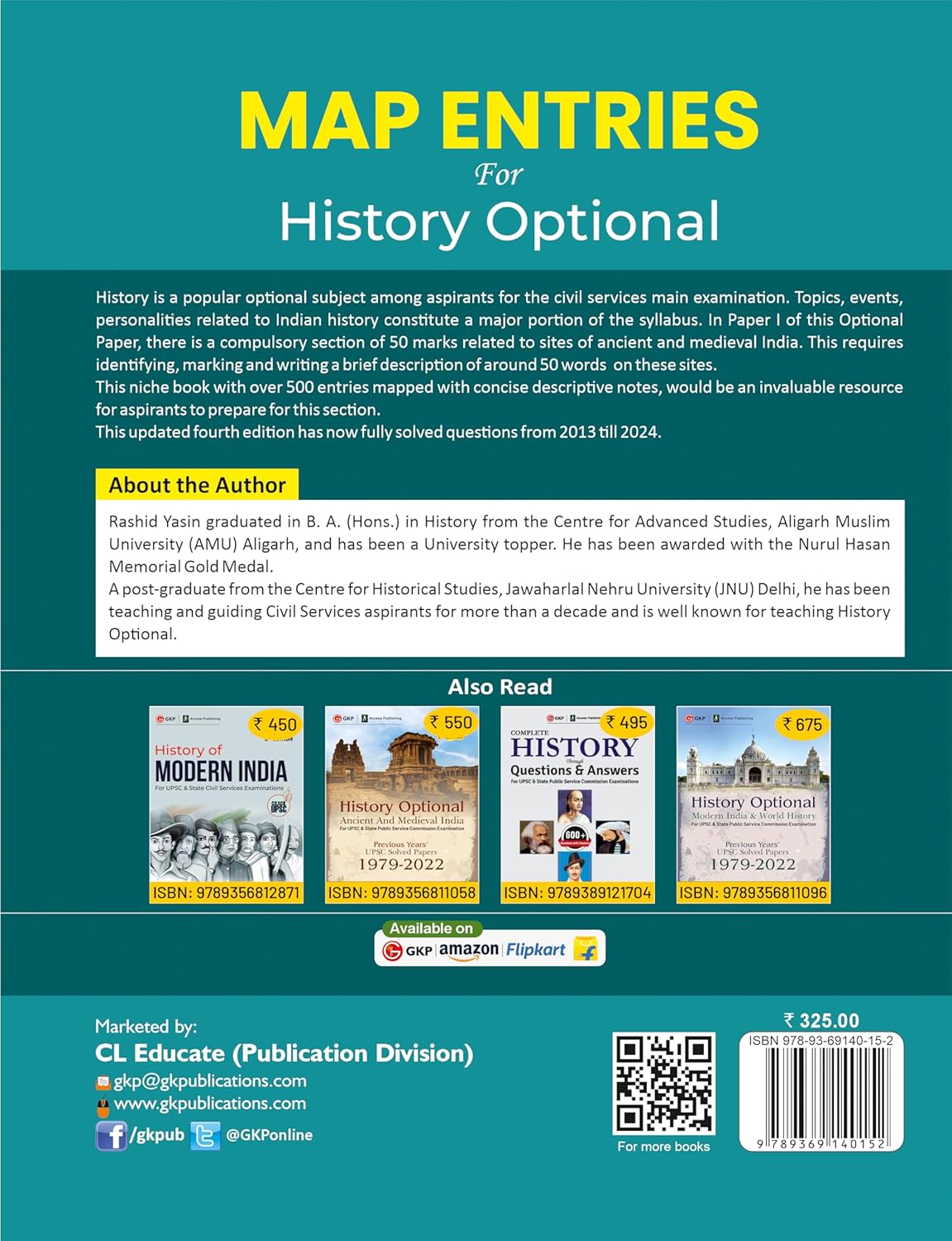 Map Entries for History Optional Civil Services Mains Examination | 500+ Map Entries with Detailed Explanations & Practice | Rashid Yashin