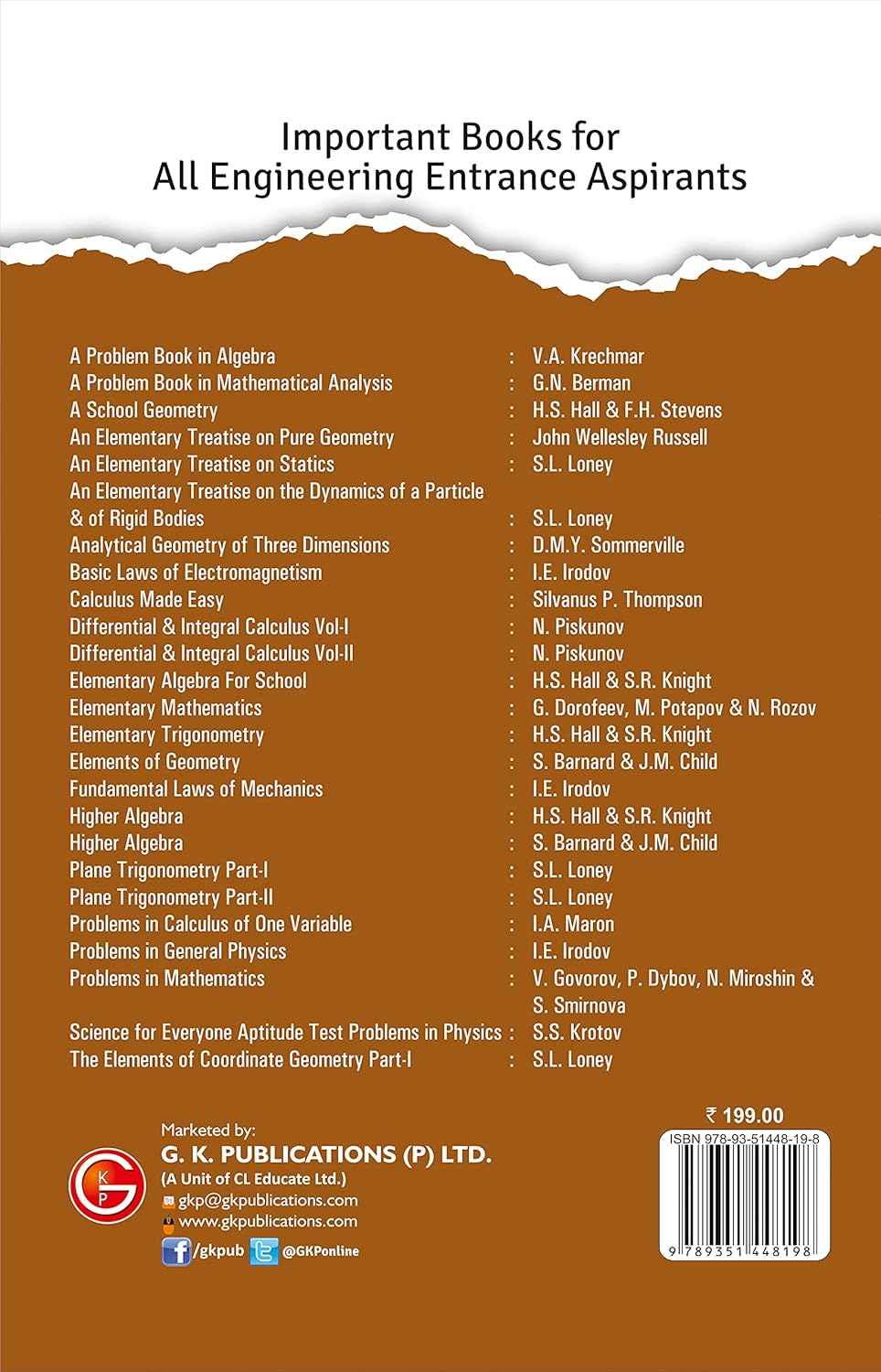 Basic Laws of Electromagnetism by I.E. Irodov | Basic Theory Concepts & Practical Method of Solving Problems | Ideal for JEE, SAT, GRE & Engineering Exams