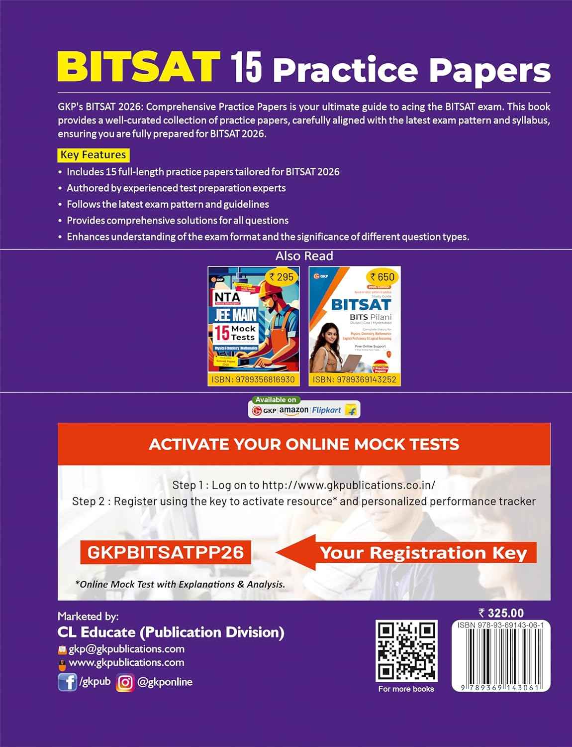 BITSAT 2026 : 15 Practice Papers