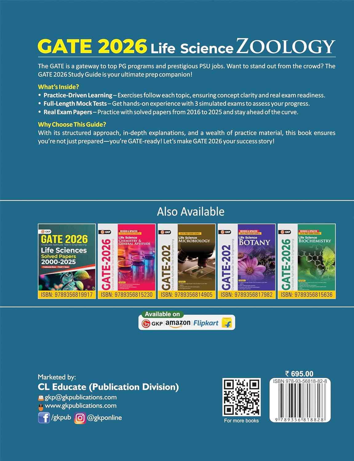 GATE 2026: Zoology (Life Science) Study Guide | By Er. Preeti Tripathi & Dr. Prabhanshu Kumar | Includes 1650+ Objective Questions | Solved Papers 2016-2025 | 3 Full-Length Mock Tests | GATE Prep Guide