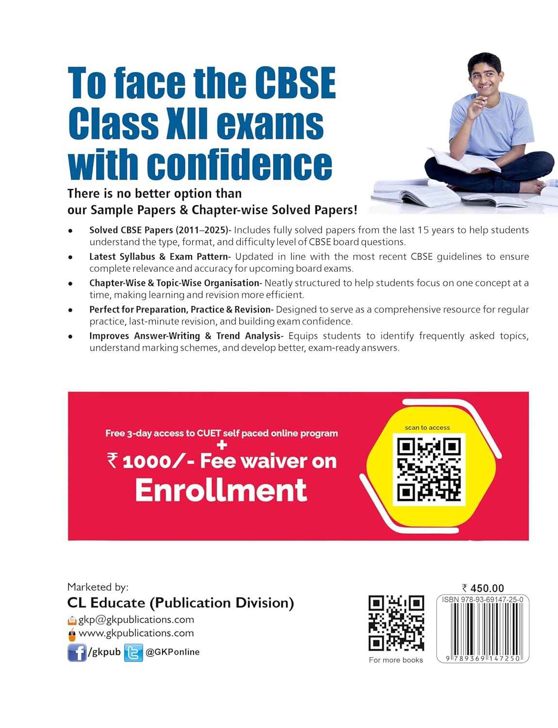 GKP CBSE Class XII 2026 : Chapter and Topic-wise Solved Papers 2011 - 2025 : Chemistry (All Sets - Delhi & All India) By Career Launcher