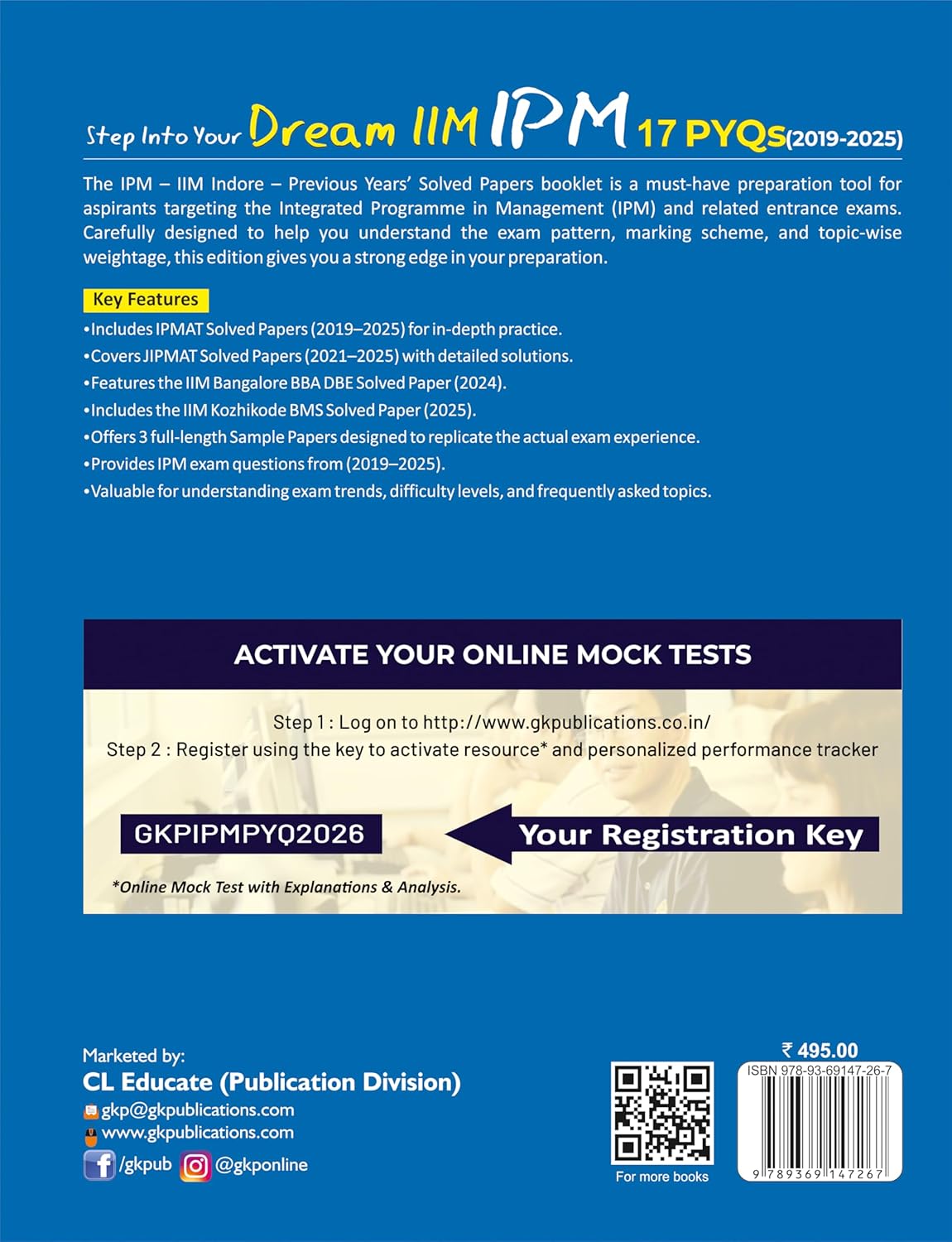 IPM 2026: 17 PYQs | Includes Solved Papers of IPMAT (2019-2025) & JIPMAT (2021-2025) | Also IIM Bangalore BBA-DBE 2024 & Kozhikode BMS 2025 Solved Papers | 3 Full-Length Sample Papers & IPM Exam Questions (2019-2025) | IIM Entrance Exam