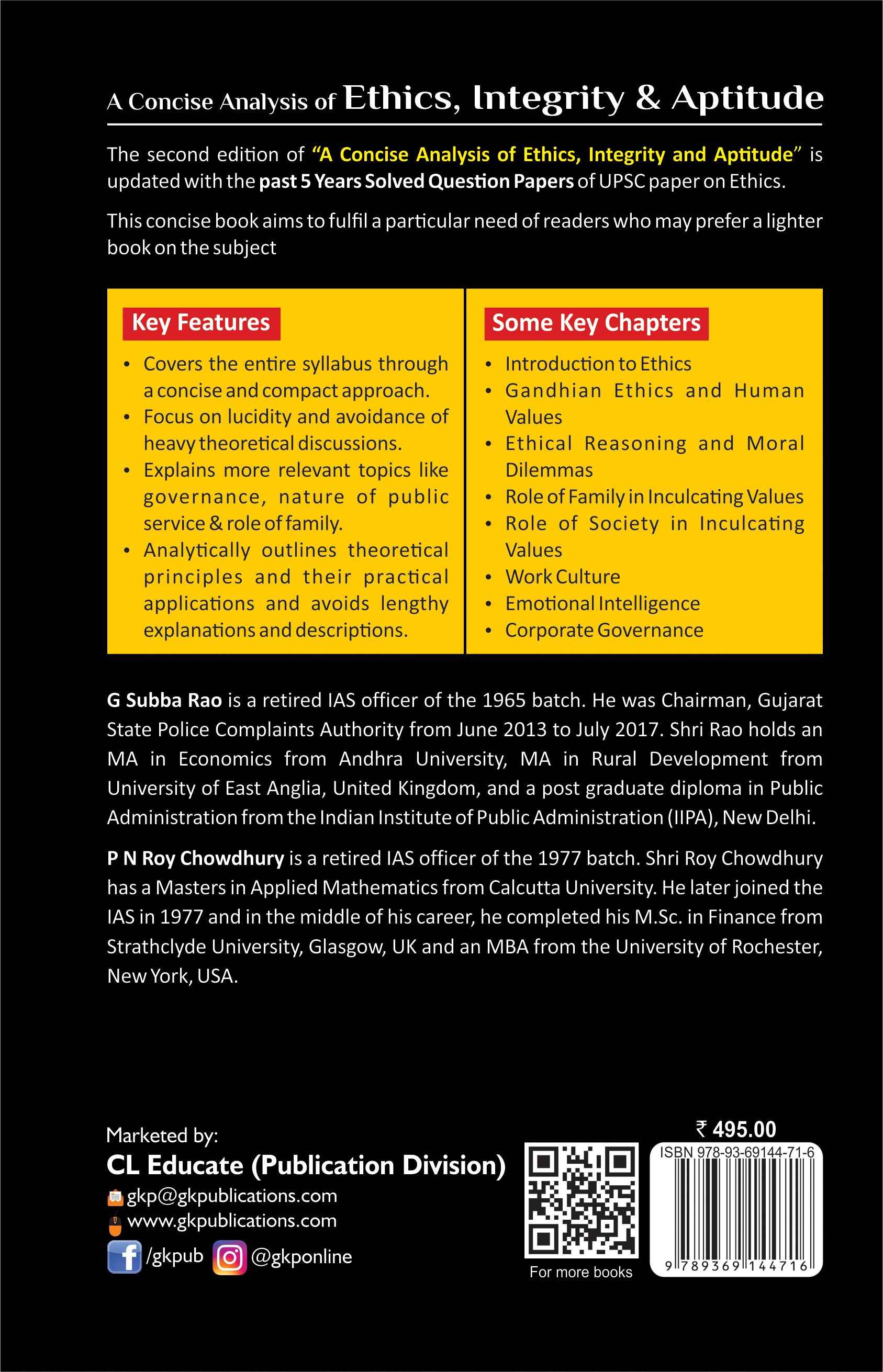A Concise Analysis of Ethics, Integrity and Aptitude 2ed
