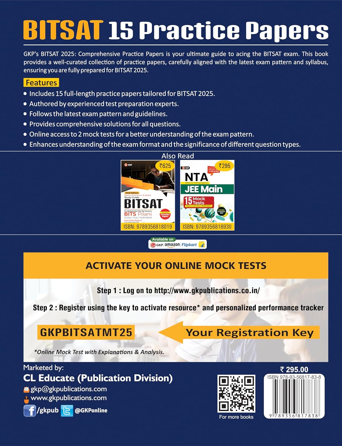 BITSAT 2025: 15 Practice Papers for Admission into 1st Year Course in BITS Pilani (Goa, Dubai & Hyderabad) | Includes 2000+ MCQs for Practice | By Career Launcher | BITSAT Exam Prep