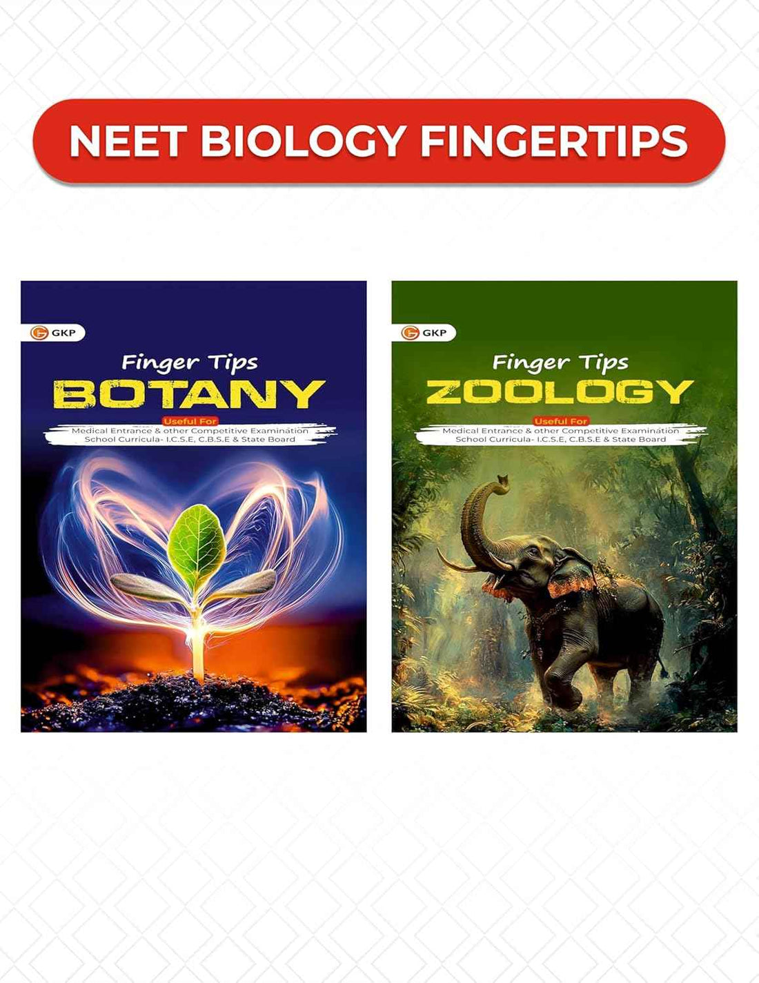 Biology Fingertips Combo Set of 2 | Botany & Zoology Quick Revision Guide | NEET UG, CBSE Class 11 & 12, AIIMS & All Medical Entrance Exam Preparation