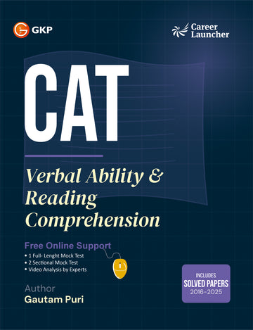 CAT 2026 : Verbal Ability & Reading Comprehension|Solved CAT Papers (2016–2025)|5 Sectional + Online Mock Tests