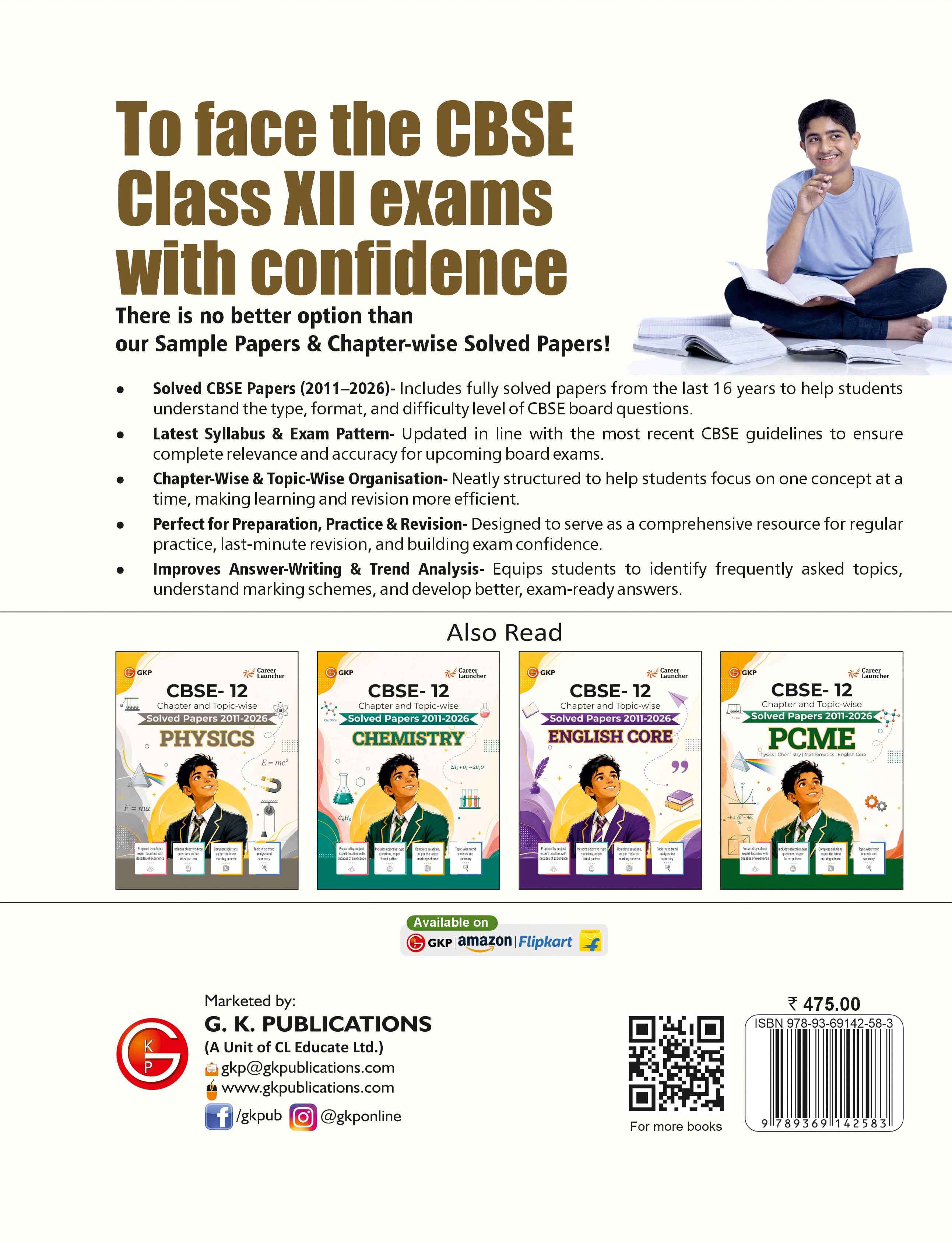 CBSE Class XII 2027 : Chapter and Topic-wise Solved Papers 2011 - 2026 : Mathematics (All Sets - Delhi & All India)
