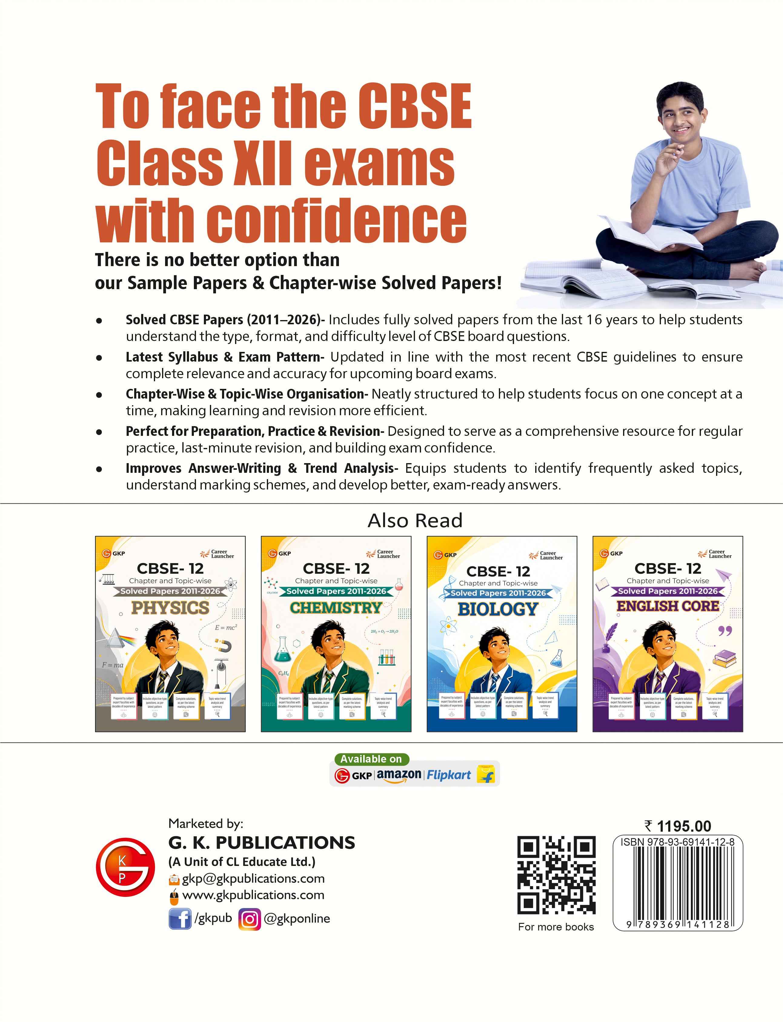 CBSE Class XII 2027 : Chapter and Topic-wise Solved Papers 2011 - 2026 : PCBE (Physics  Chemistry  Biology & English Core)