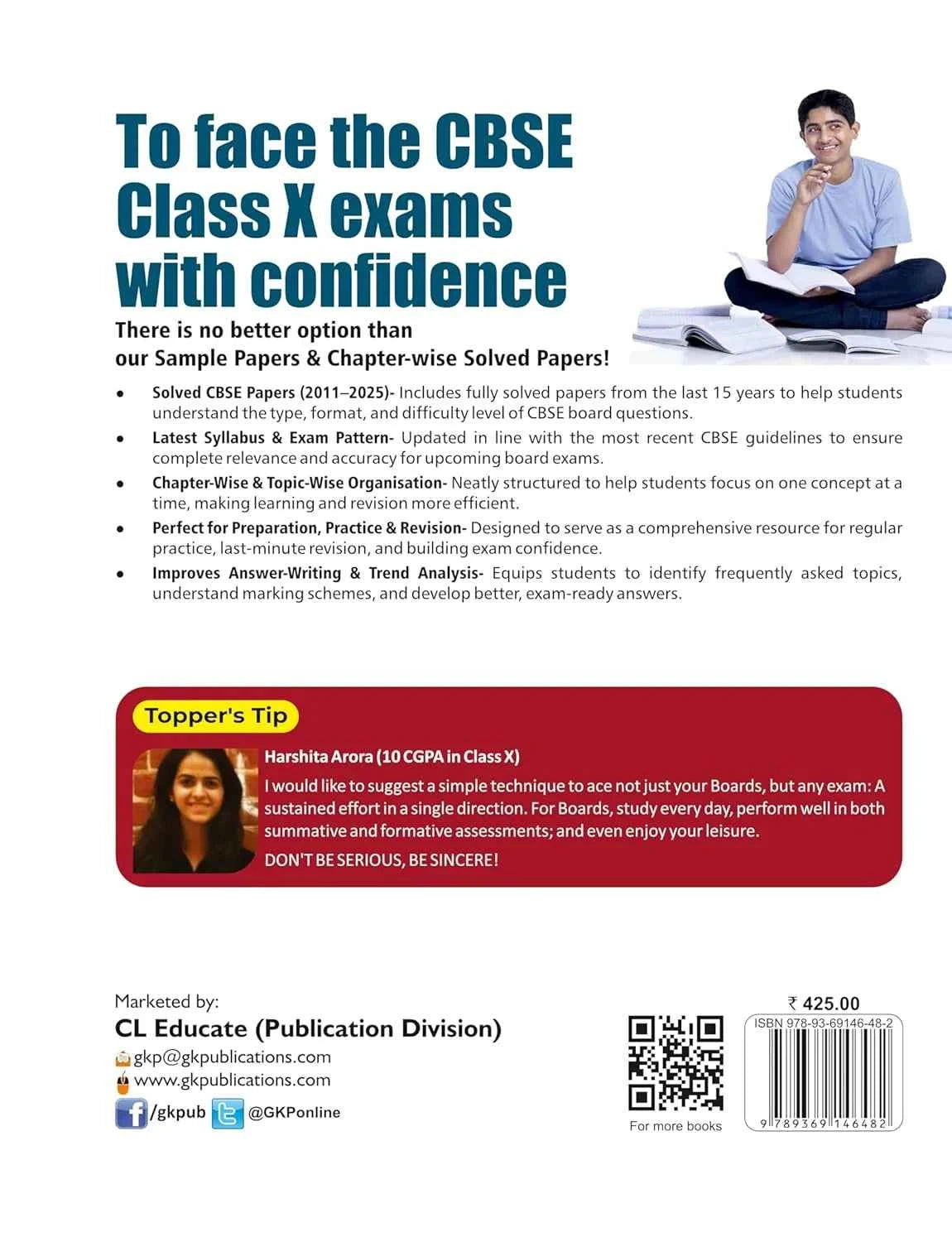 CBSE Class-10 2026 : Science – Chapter & Topic-wise Solved Papers 2011-2025 | Includes Objective Type Questions | CBSE 10th Board Exam