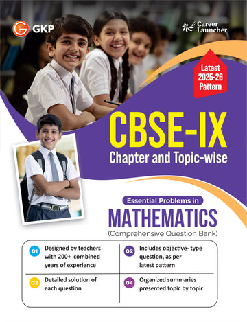 CBSE Class-9 2026: Mathematics - Chapter & Topic-wise Question Bank | Detailed Solution & Organised Summaries Topic by Topic | Includes Objective Type Question | CBSE 9th Exam Prep