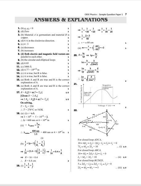 CBSE Class 12 PCME Sample Papers 2027 : Physics, Chemistry, Maths & English Core – table of contents, page 4