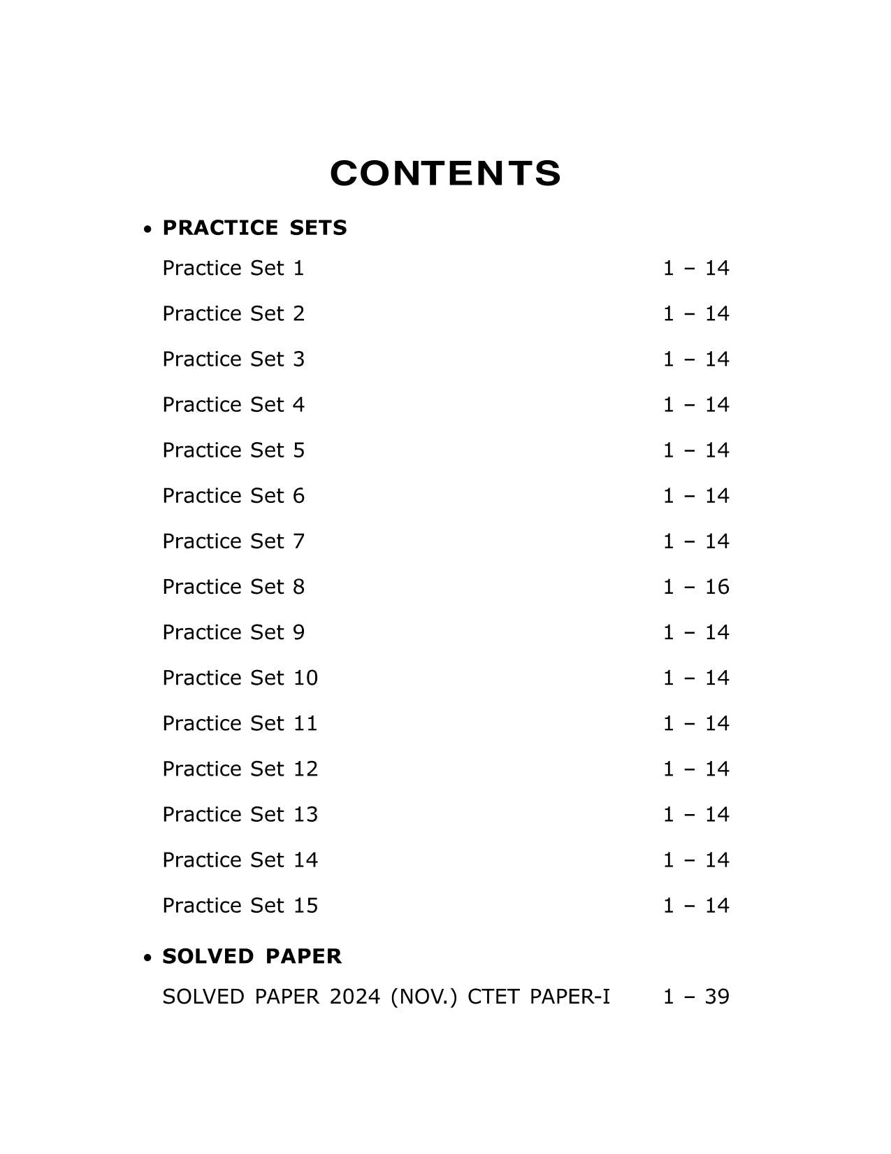 CTET 2025 : 15 Practice Sets - Paper-1 (Class I-V) | Central Teacher Eligibility Test | Child Development & Pedagogy, English, Hindi, Environmental Studies, Mathematics | Includes CTET 2024 Solved Paper