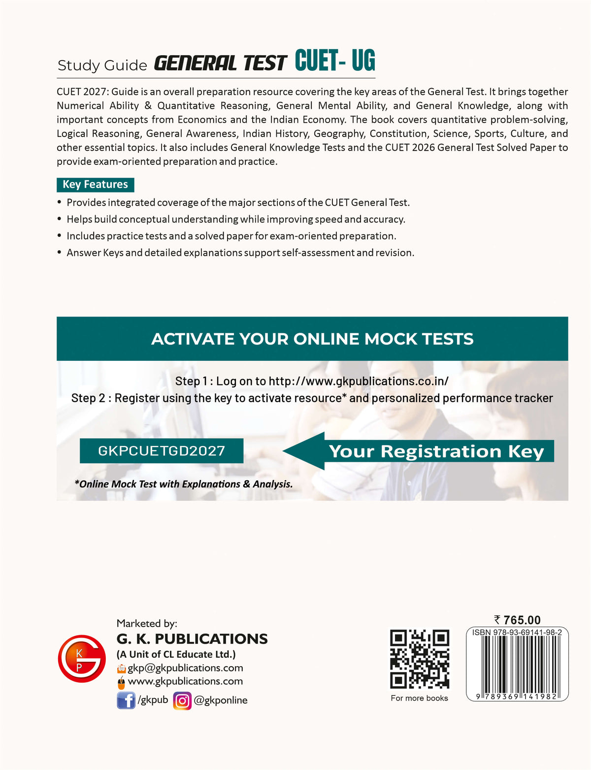 CUET-UG 2027: All-in-One Study Guide by Amitendra Kumar | Includes 2026 Latest Solved Paper | Quantitative Reasoning, Mental Ability & GK | General Test Prep Guide for DU, BHU, JNU, JNI, AMU | Career Launcher