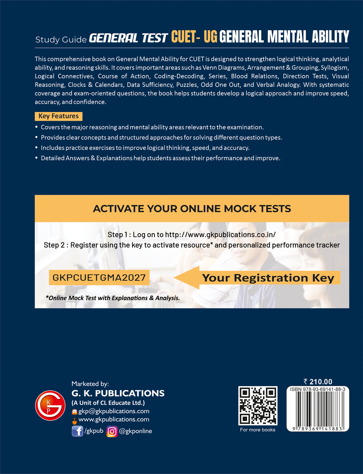 CUET-UG 2027: General Mental Ability Study Guide | Reasoning, Syllogism, Puzzles, Coding-Decoding & Visual Reasoning | General Test Prep Guide for DU, BHU, JNU, JNI, AMU | Career Launcher
