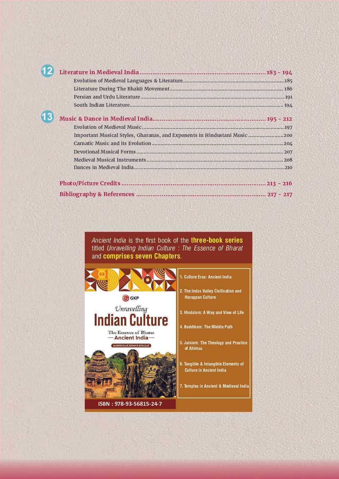 GKP Unravelling Indian Culture : The Essence of Bharat (Ancient India, Medieval India and Modern India) by Madhukar Bhagat