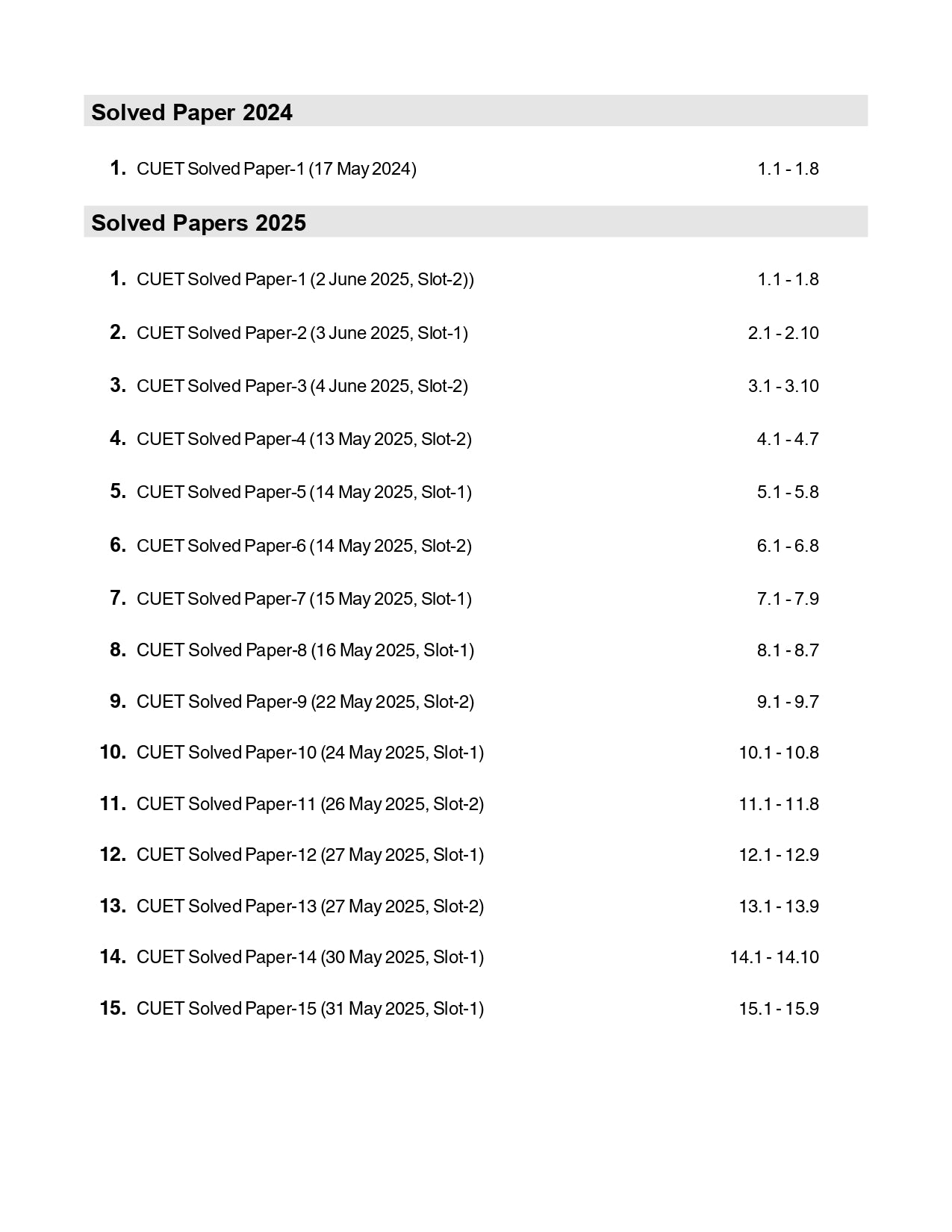 CUET UG 2025-26 : Accountancy - 34 Solved Papers