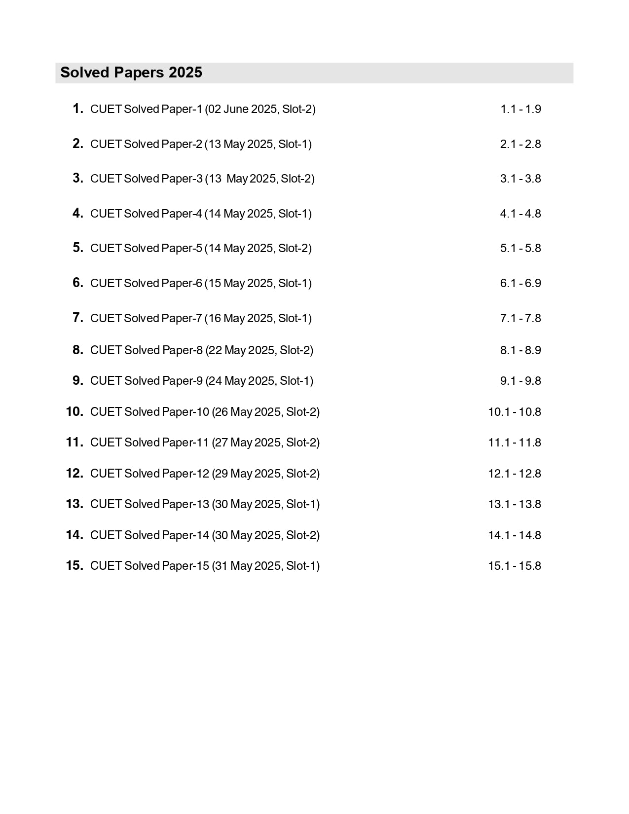 CUET UG 2025-26 : Business Studies - 30 Solved Papers