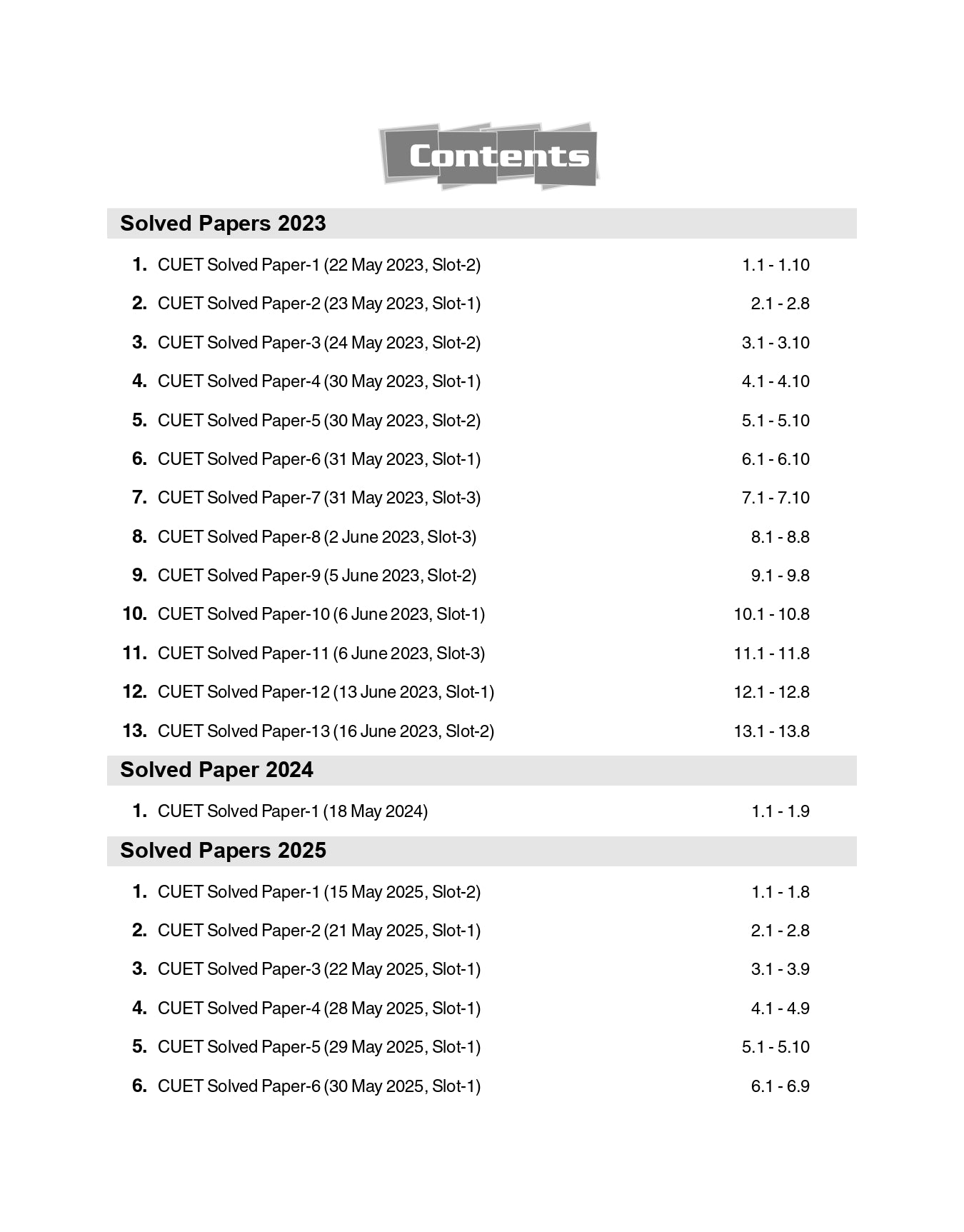 CUET UG 2025-26 : History - 20 Solved Papers