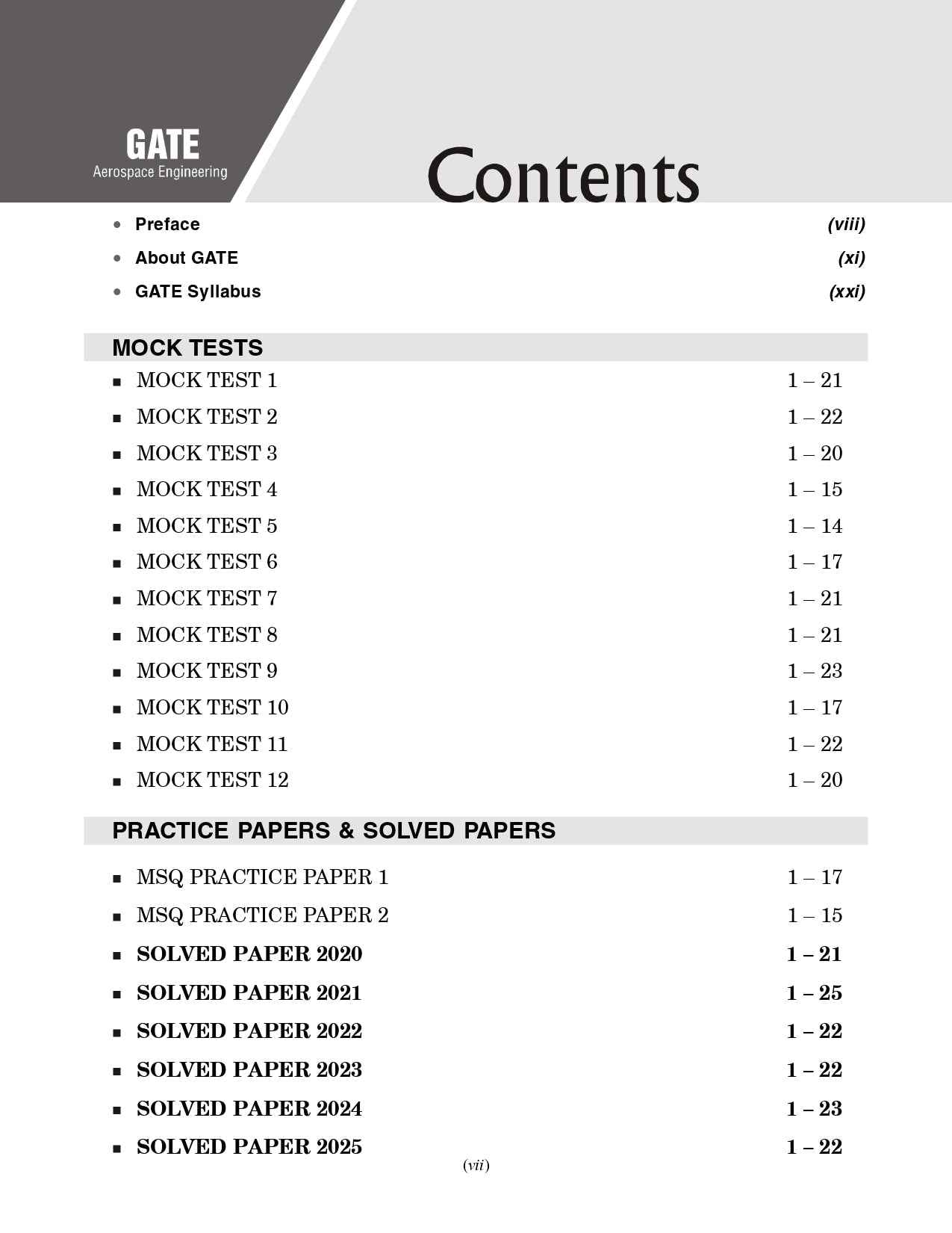 GATE 2026 : Aerospace Engineering - 12 Mock Tests| 2 MSQ Practice Papers| Previous Years' Papers from GATE 2020-2025