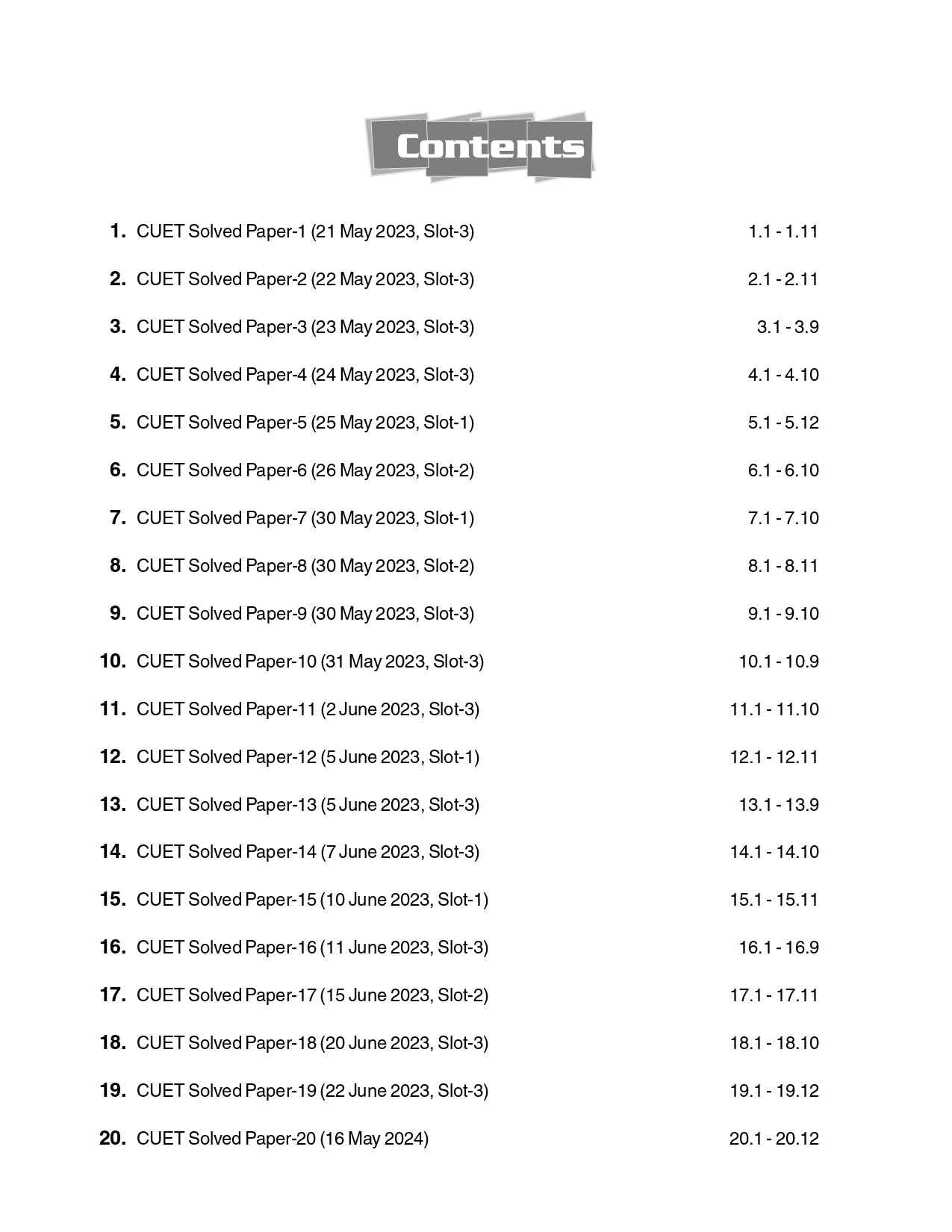 CUET UG 2025-26 : Applied Mathematics | 30 Solved Papers | Previous Years’ Question Papers with Detailed Solutions