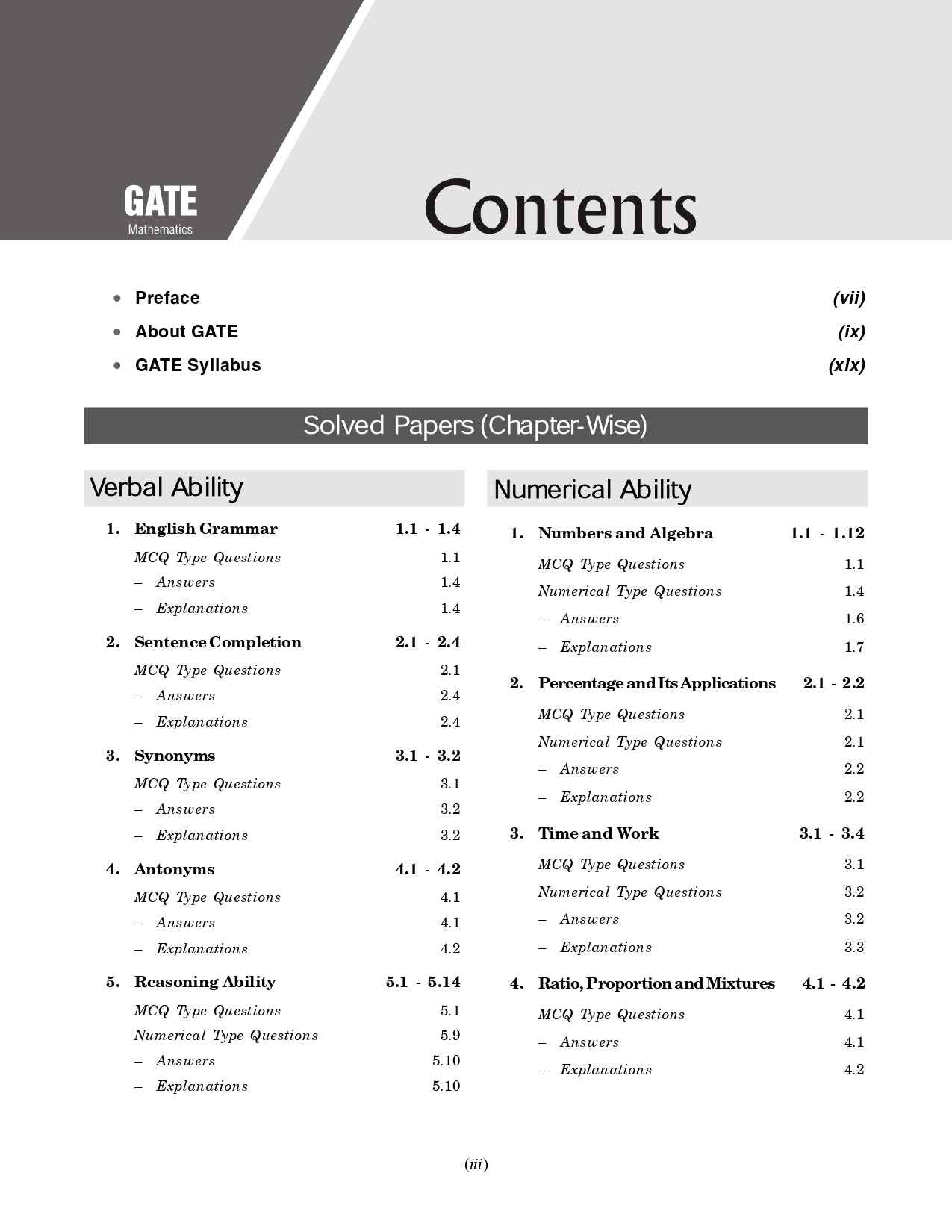 GATE 2026 : Mathematics - 26 Year's Chapter-wise & Year-wise Solved Papers 2000-2025