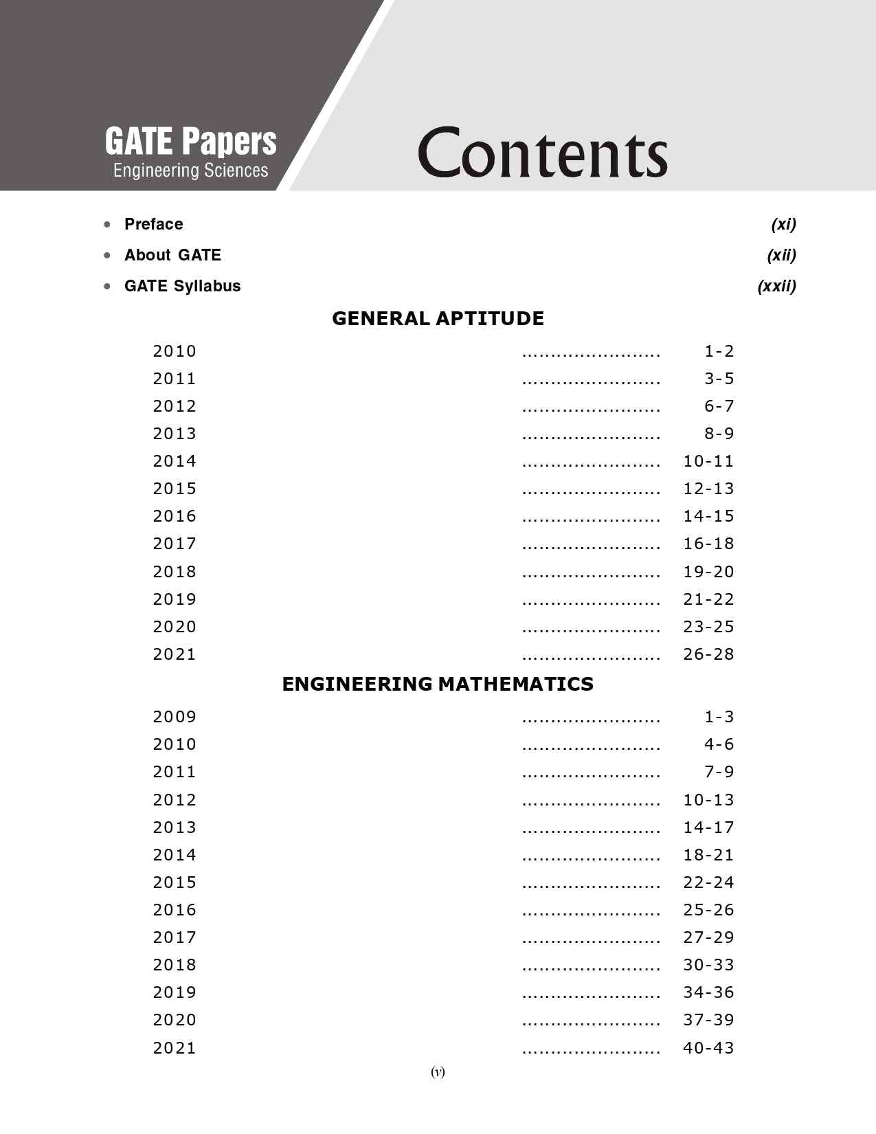 GATE 2026 : Engineering Sciences - Previous Years' Solved Papers 2009-2025 (Section-Wise)