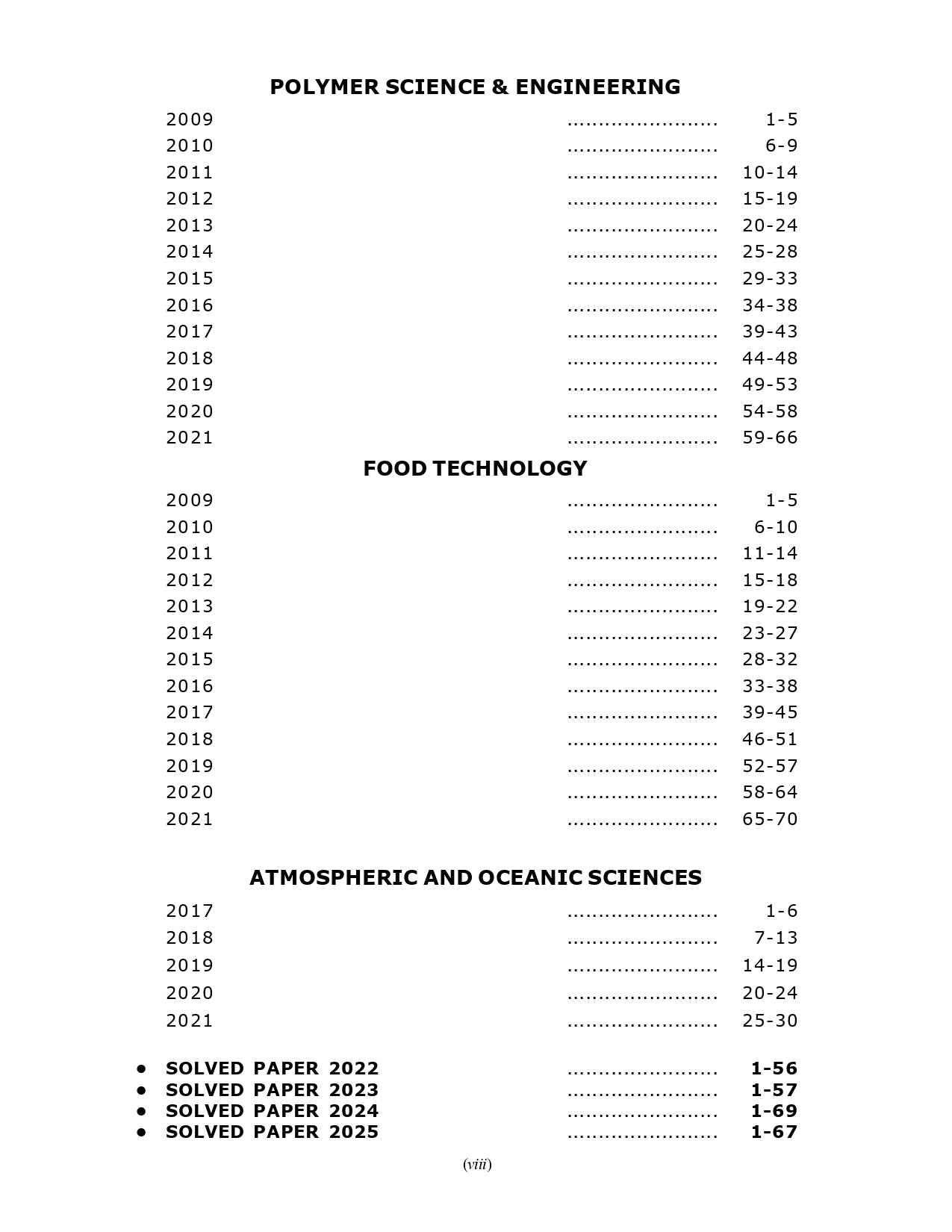 GATE 2026 : Engineering Sciences - Previous Years' Solved Papers 2009-2025 (Section-Wise)