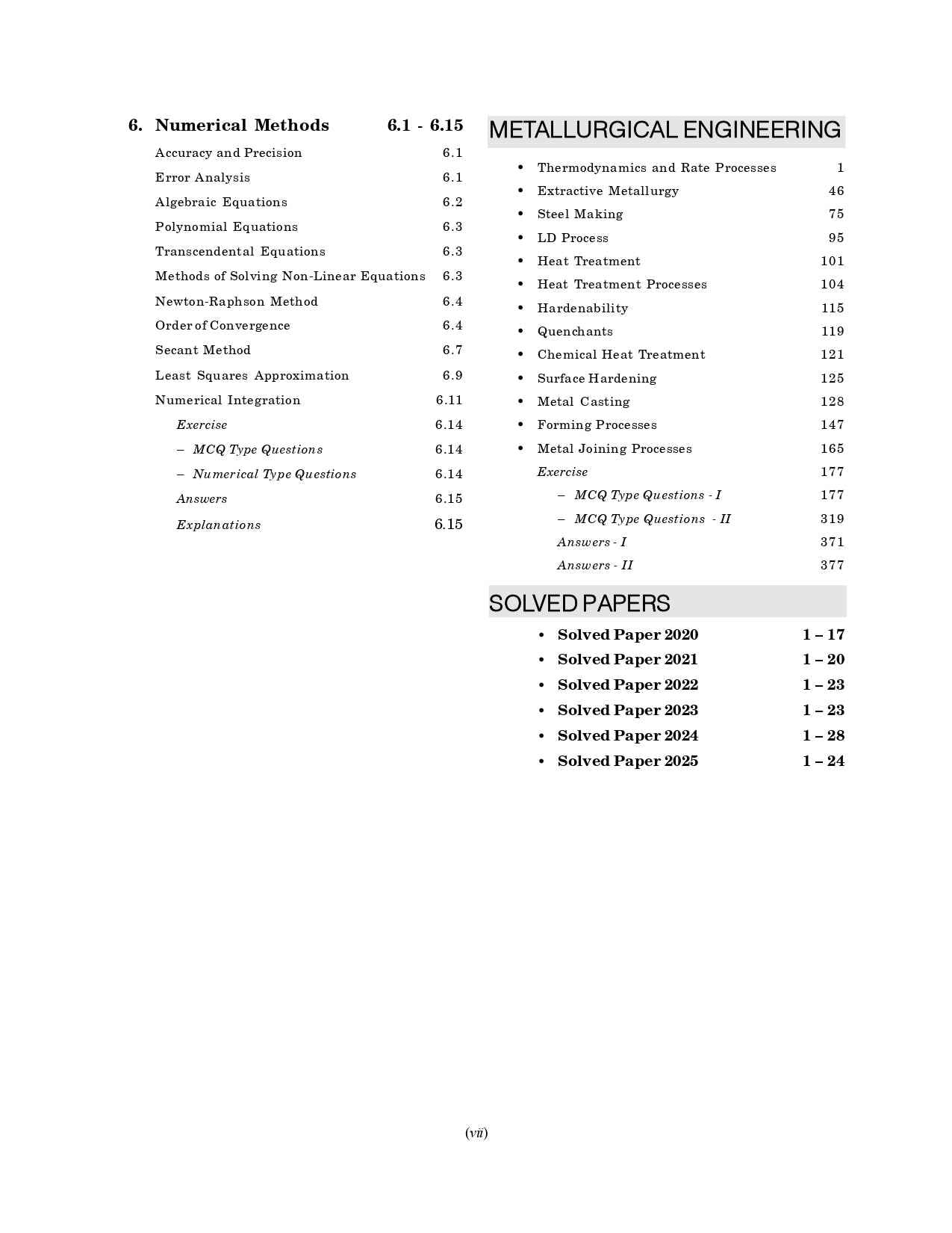 GATE 2026 : Metallurgical Engineering - Guide