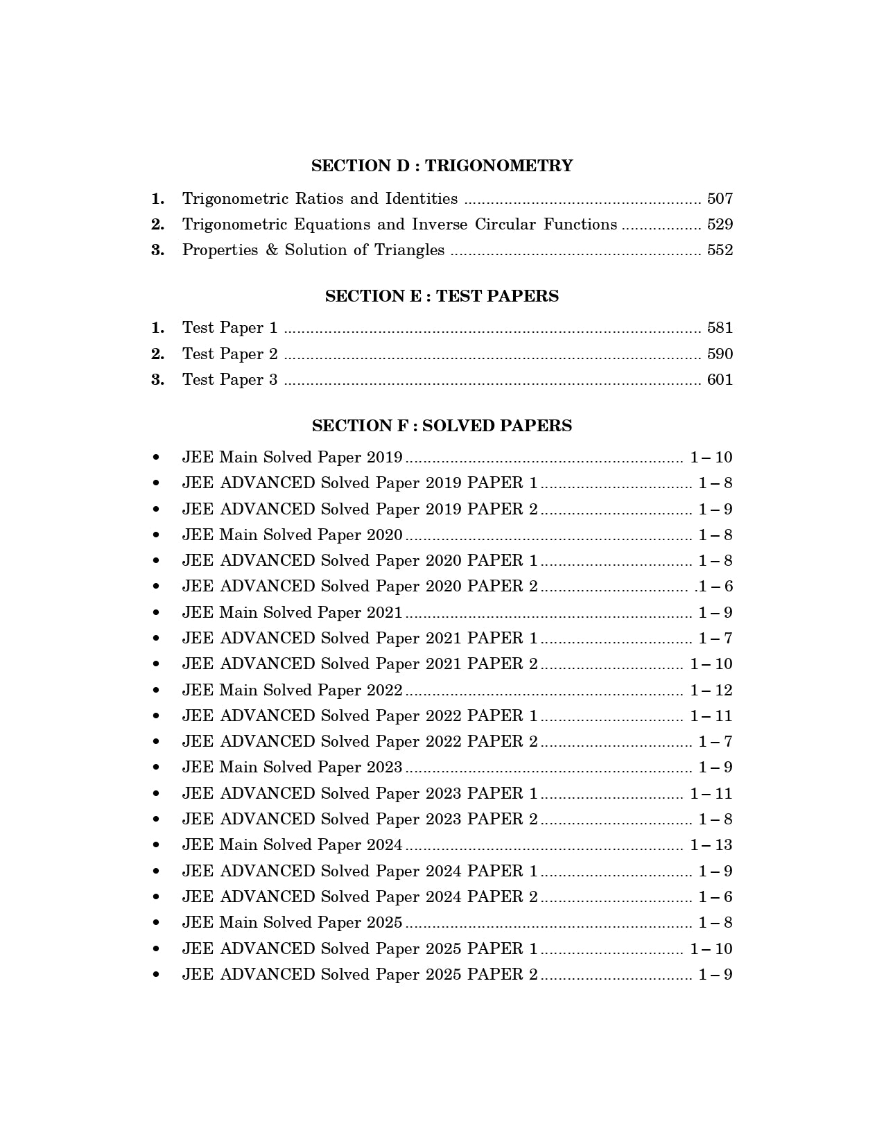 IIT JEE 2026 : Main & Advanced - Objective Mathematics| Solved Papers 2019-2025