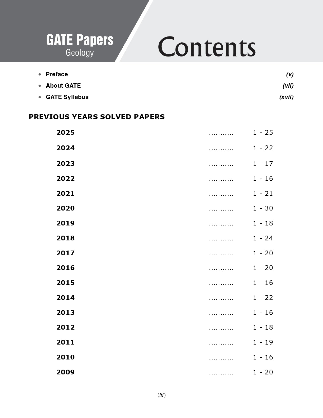 GATE 2026: Geology - 17 Previous Years Solved Papers (2009-2025) | Includes Answers & Explanations for Each Question | GATE Prep Series