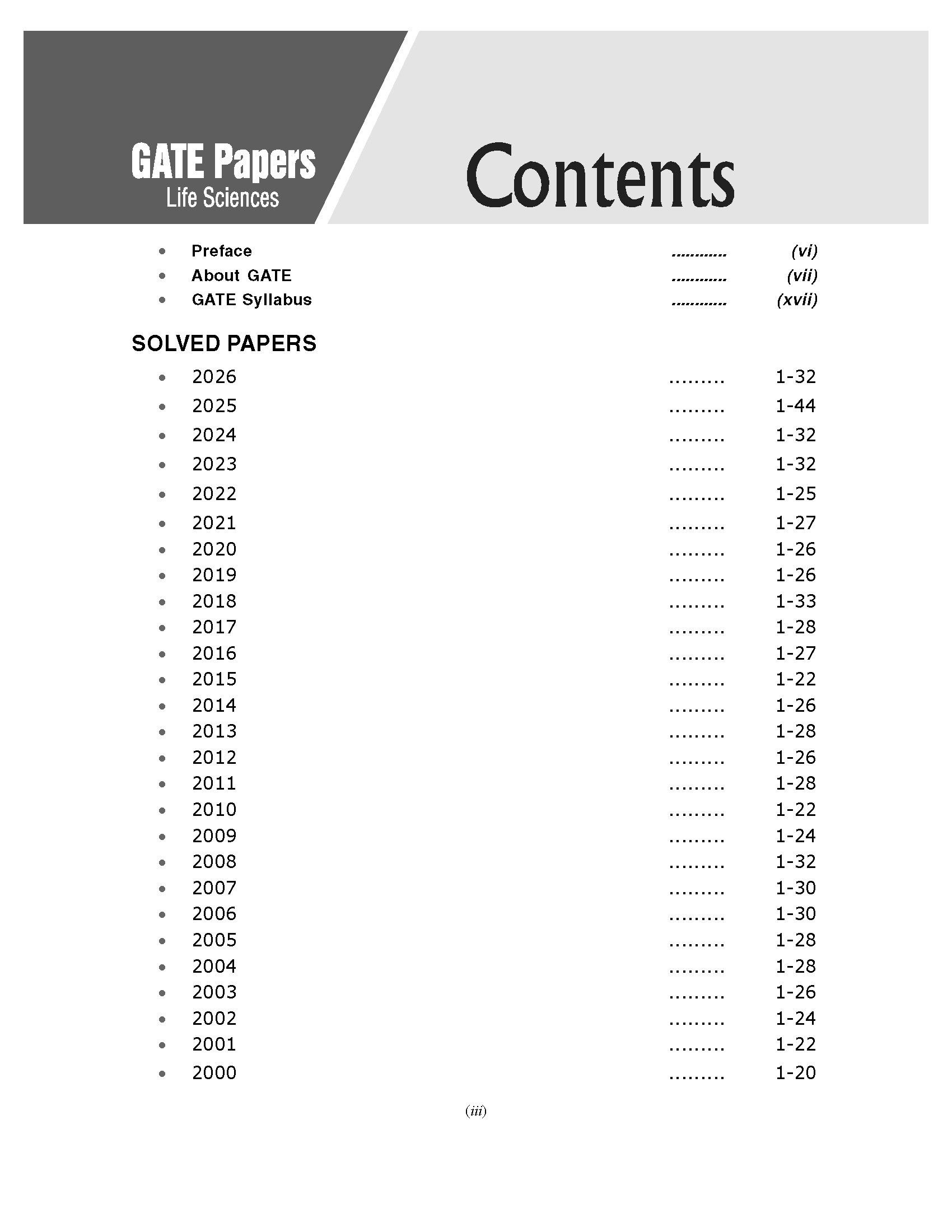 GATE 2027 : Life sciences - Solved Papers 2000-2026 by Dr. Prabhanshu Kumar & Er. Preeti T. Kumar