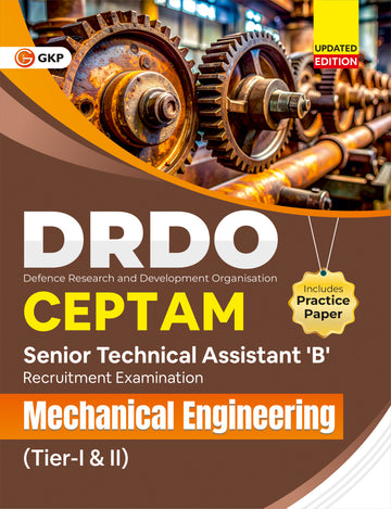 DRDO CEPTAM 2026: Senior Technical Assistant-B - Mechanical Engineering (Tier-1 & 2) | Includes Full-Length Practice Paper | DRDO CEPTAM STA-B Mechanical Exam Prep Guide - GK Publications
