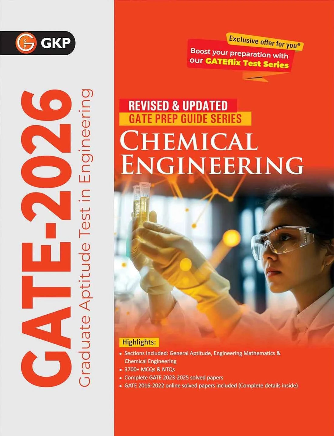 GATE 2026 : Chemical Engineering – Study Guide | Includes 3700+ MCQs & NTQs | GATE Solved Papers 2023-2025 | GATE Prep Guide | With GateFlix Test Series