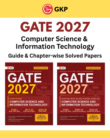 GATE CS/IT 2027 Preparation Set | Study Guide + Chapter-wise PYQs Solved Papers of 2000-2026 (Computer Science & IT Engineering) | GATE-CSE & IT Exam Prep Combo | Set of 2 Books