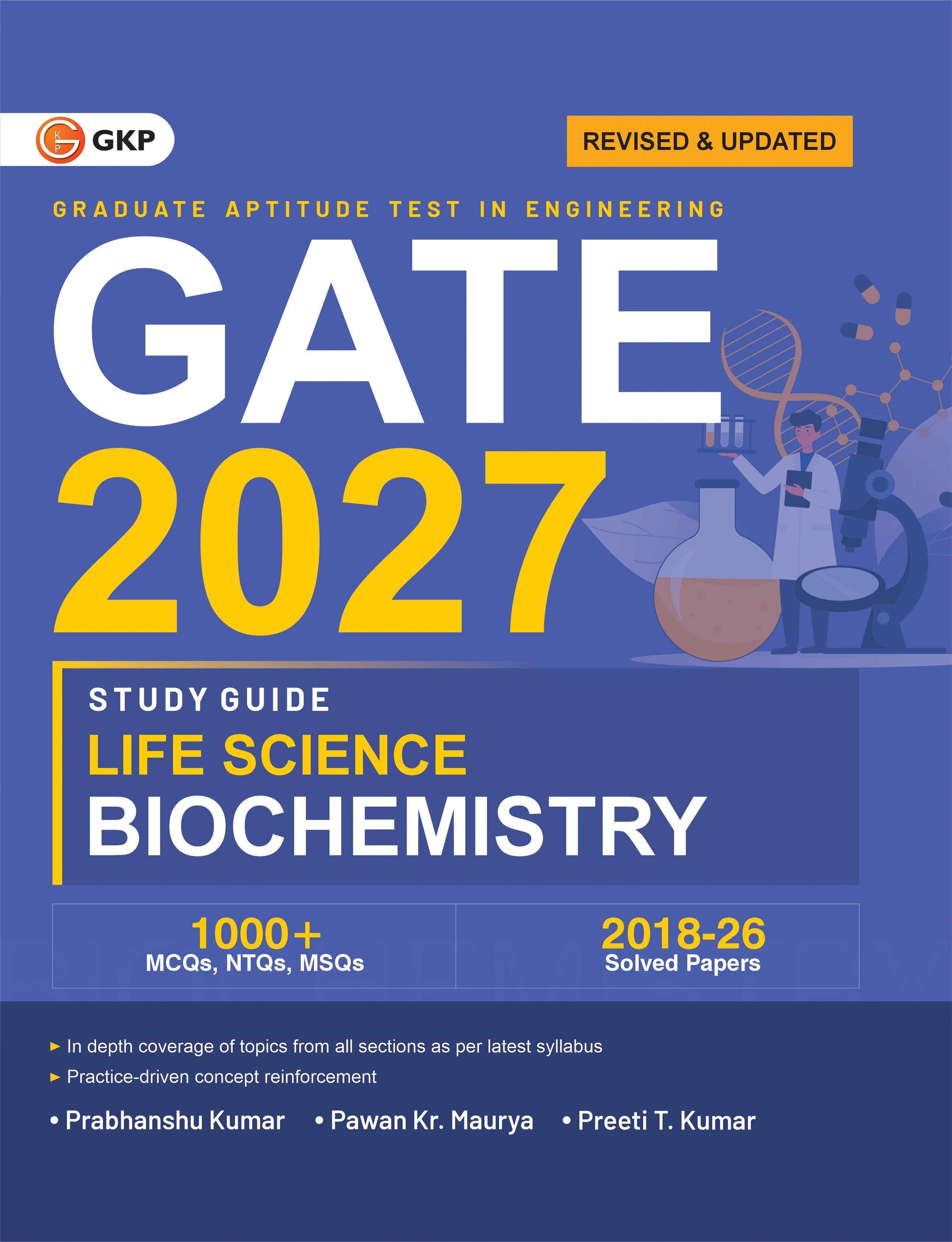 GATE 2027 : Life science - Biochemistry - Guide by Dr. Prabhanshu Kumar, Dr. Pawan Kr. Maurya, Er. Preeti T. Kumar