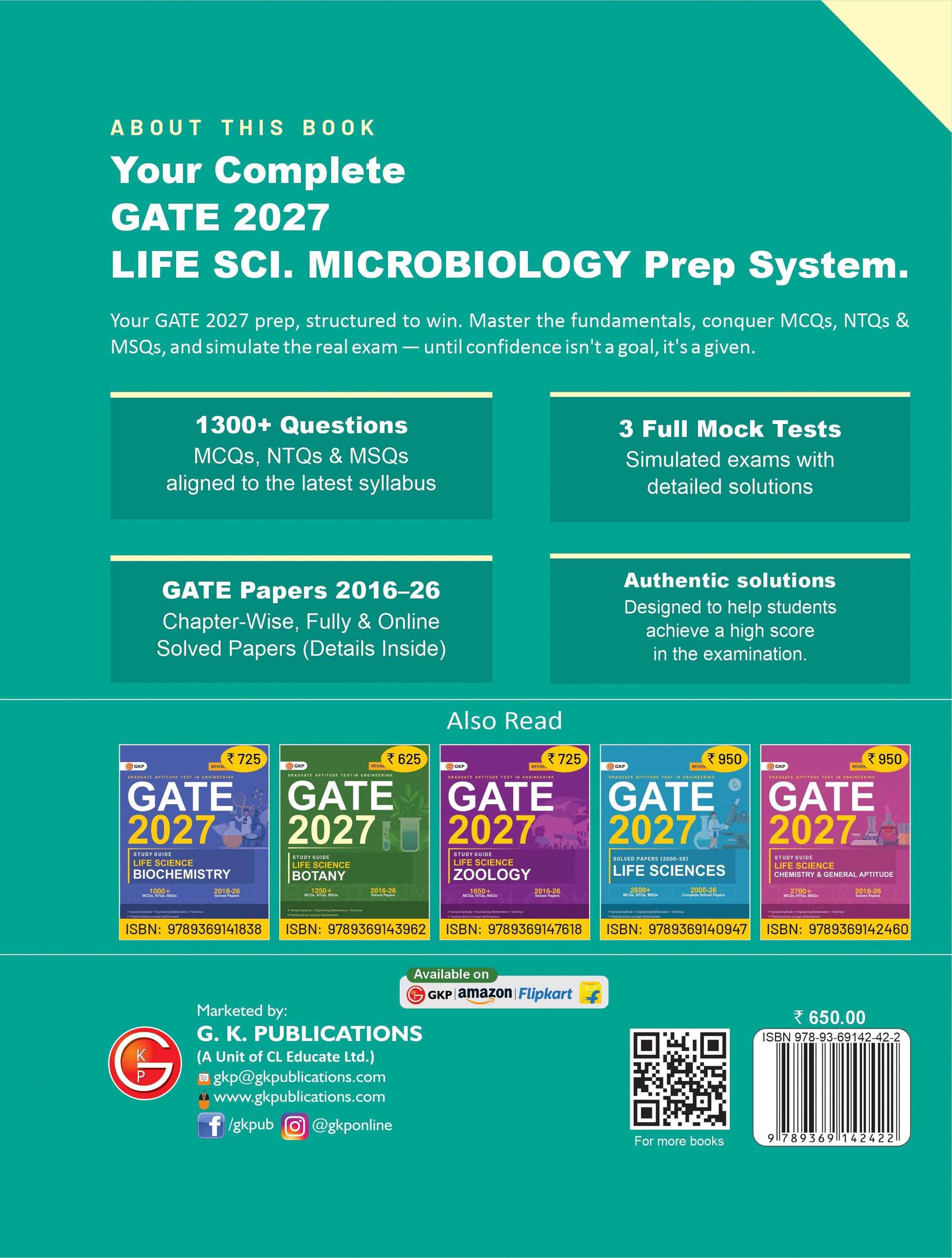 GATE 2027 : Life Science - Microbiology - Guide by Dr. Prabhanshu Kumar and Dr. Pranjal Chandra